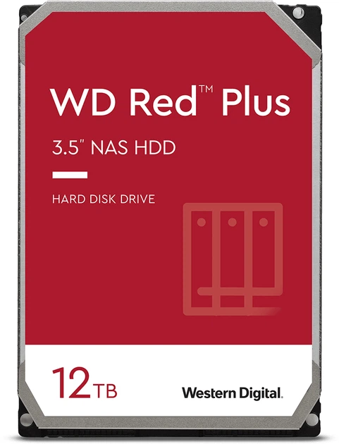 HDD 3.5 12TB WD Red Plus (WD120EFBX) Накопичувачі image 1