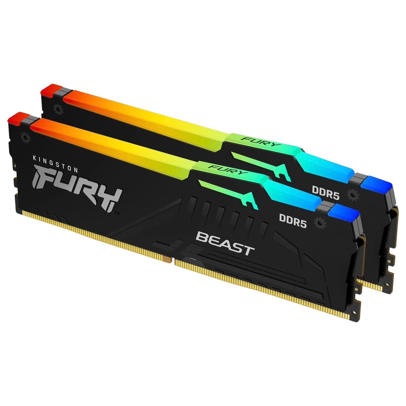 DDR5 16Gb (2x8) 5200MHz Kingston FURY Beast RGB (KF552C36BBEAK2-16) Оперативна пам'ять image 1