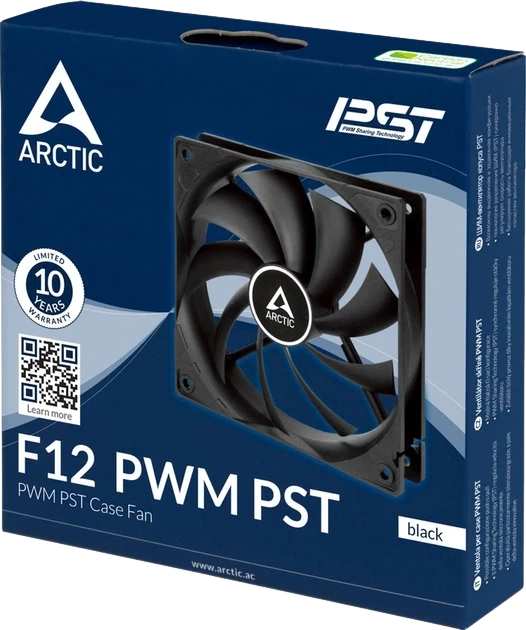Вентилятор Arctic F12 PWM PST Black (ACFAN00200A) Вентилятори image 1