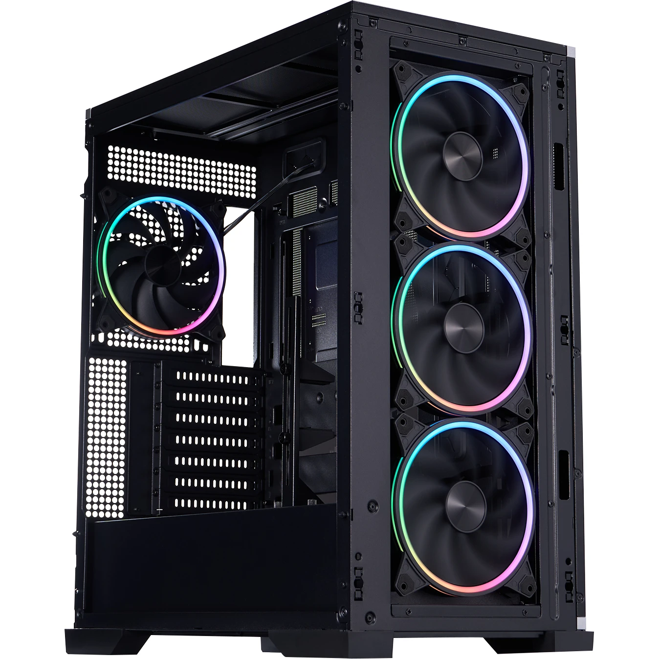 Корпус 1stPlayer IF8-BK-4FO7-14 Black Корпуси image 4
