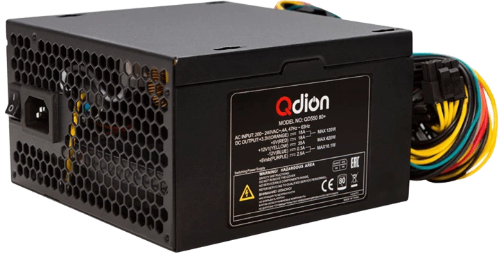 Блок живлення Qdion 550W (QD550 80+) Блоки живлення image 2
