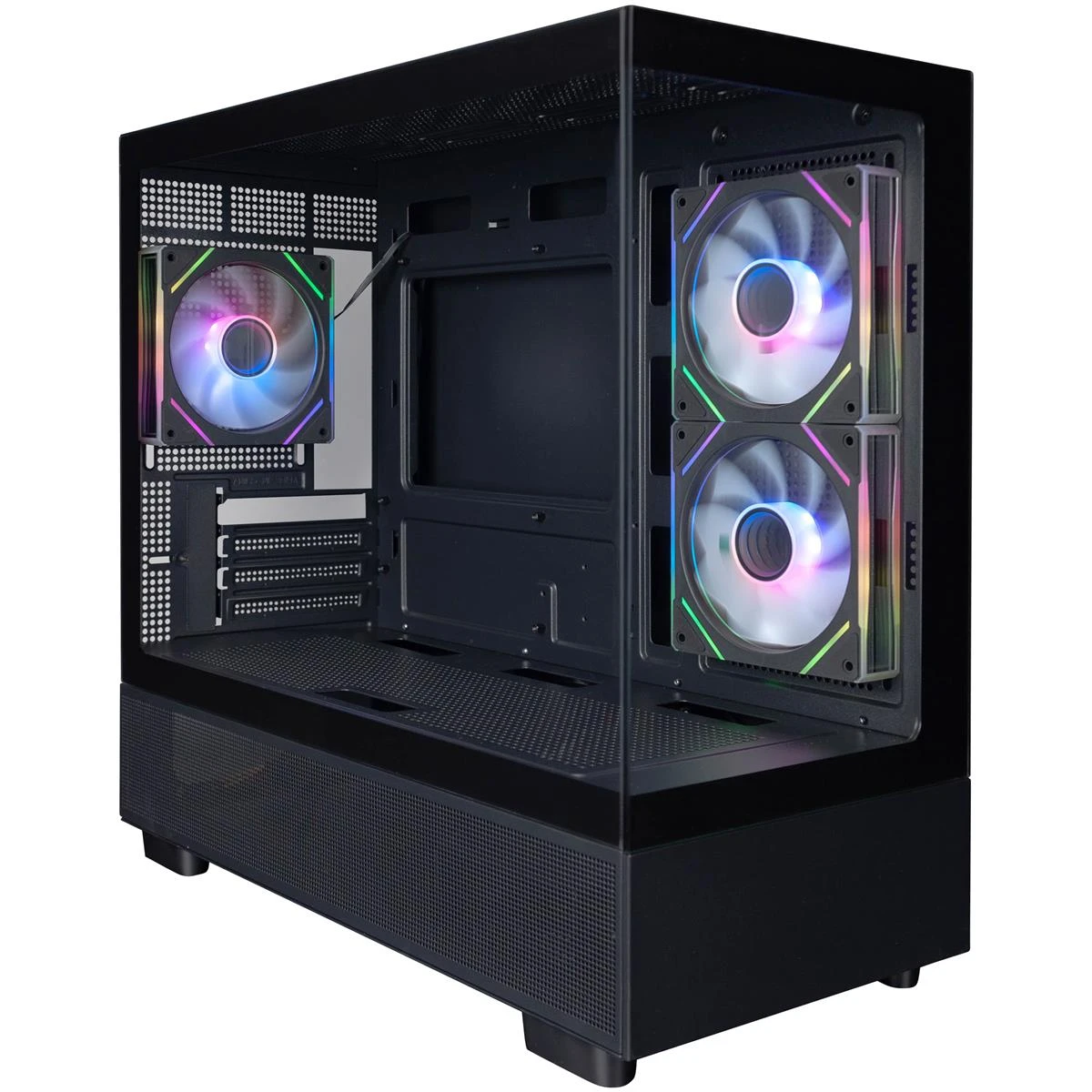 Корпус 1stPlayer Mi5-BK-2FC7R-1FC7 Black Корпуси image 2