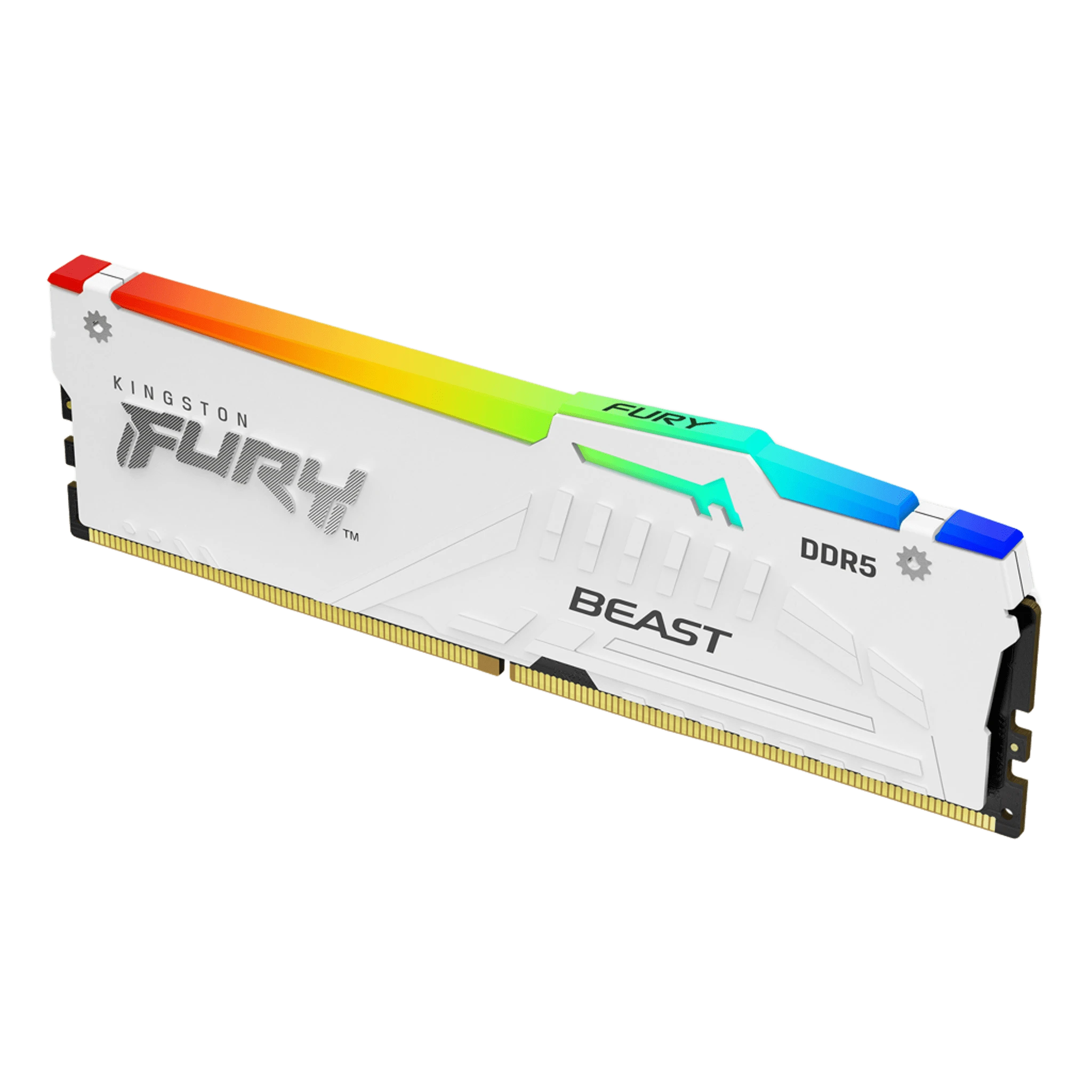 DDR5 32GB 5200MHz Kingston Fury Beast White RGB (KF552C40BWA-32) Оперативна пам'ять image 1