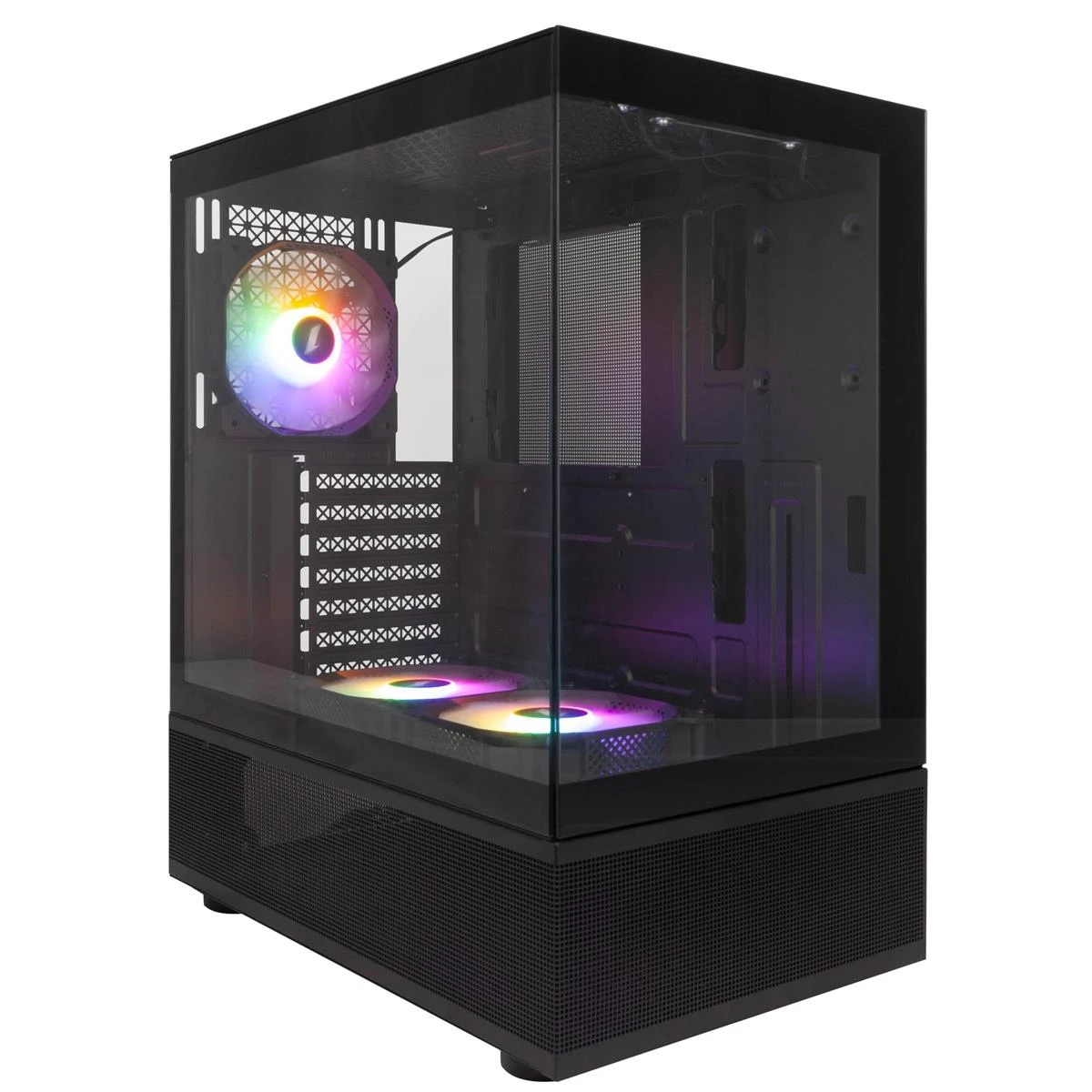 Корпус 1stPlayer Mi7-A-BK-2F7R-1F7 Black Корпуси image 1