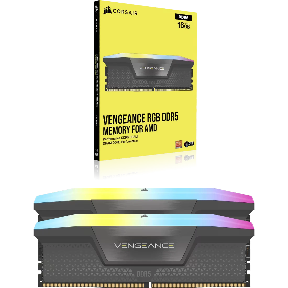 DDR5 64GB (2x32) 5600MHz Corsair Vengeance RGB (CMH64GX5M2B5600Z40K) Оперативна пам'ять image 1
