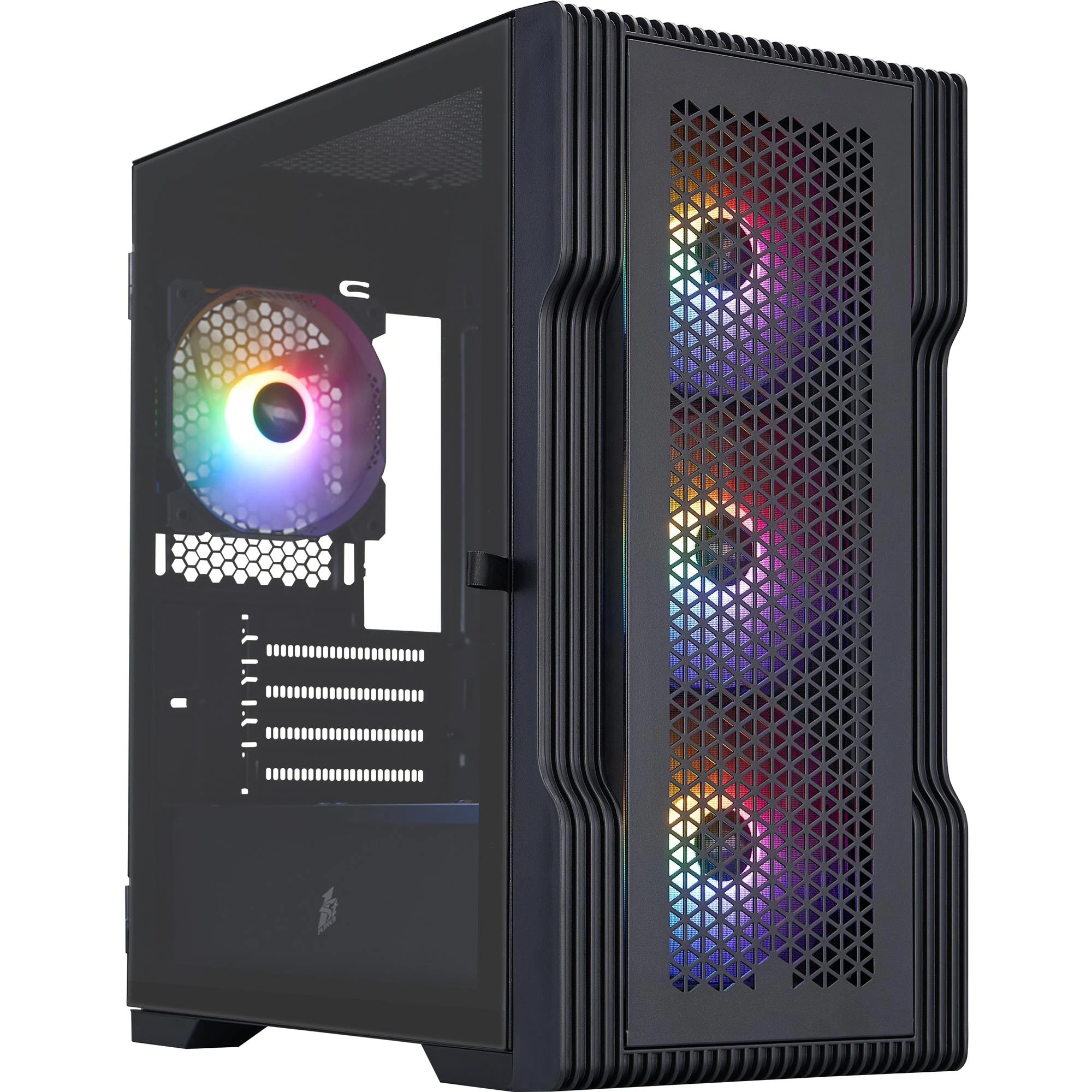 Корпус 1stPlayer T3-BK-4F1 Black без БЖ Корпуси image 4
