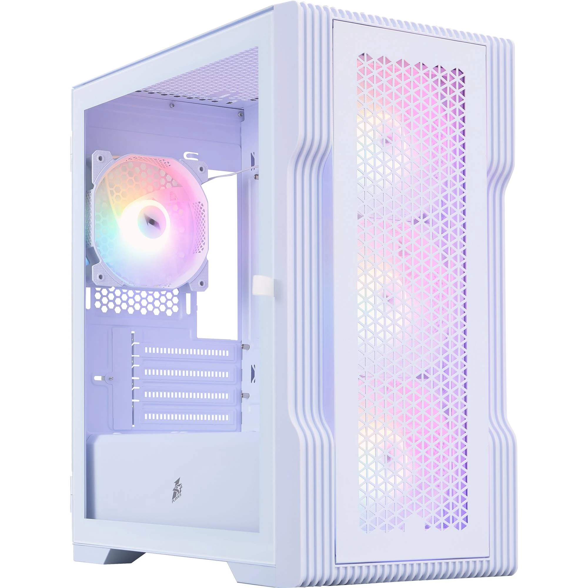 Корпус 1stPlayer T3-WH-4F1-W White Корпуси image 1