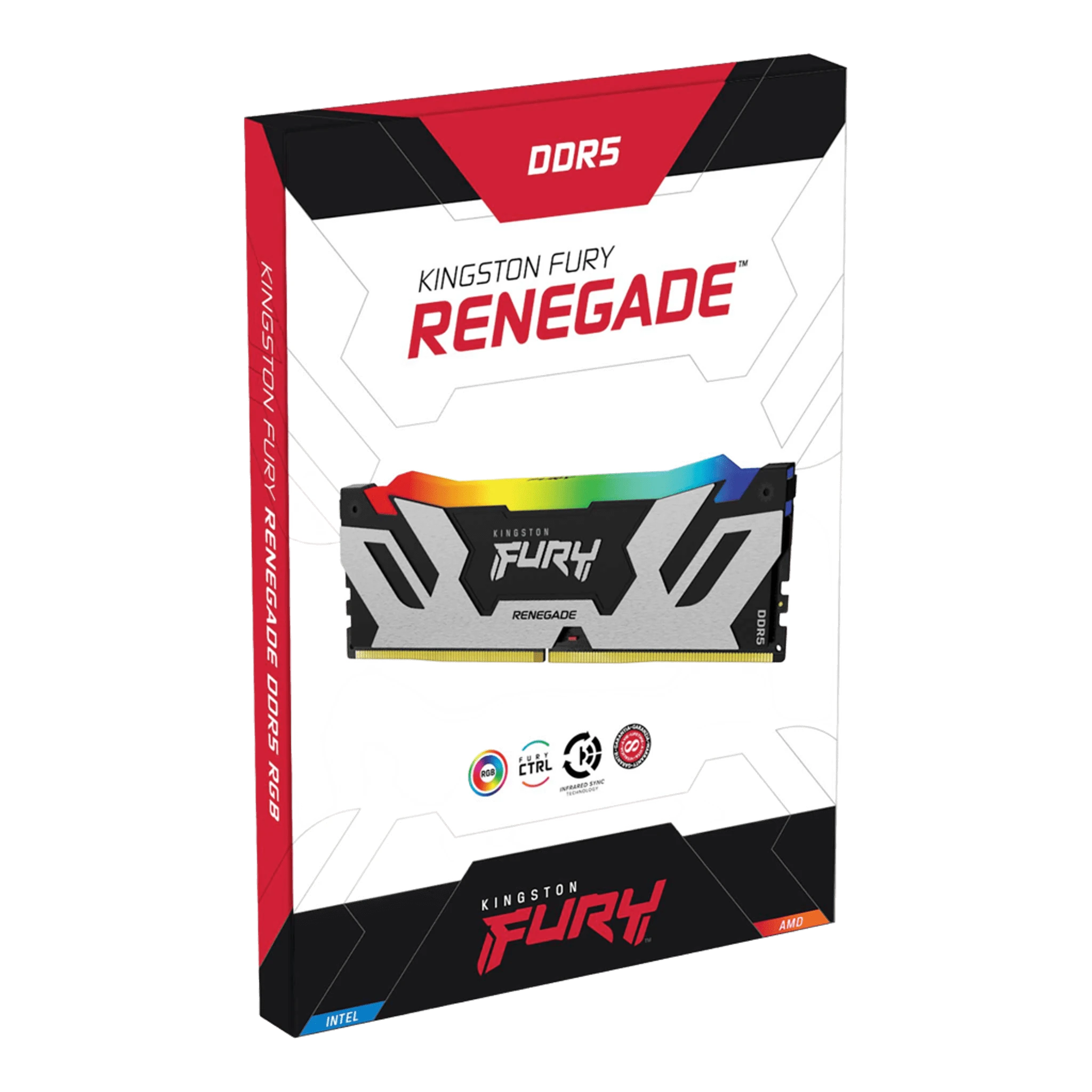 DDR5 96GB (2x48) 6400MHz Kingston Fury Renegade Silver XMP (KF564C32RSK2-96) Оперативна пам'ять image 1