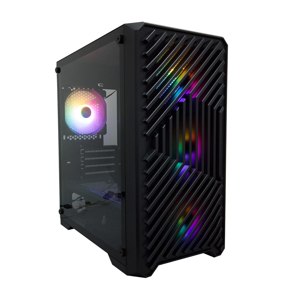 Корпус 1stPlayer T5-BK-4F1 Black Корпуси image 1