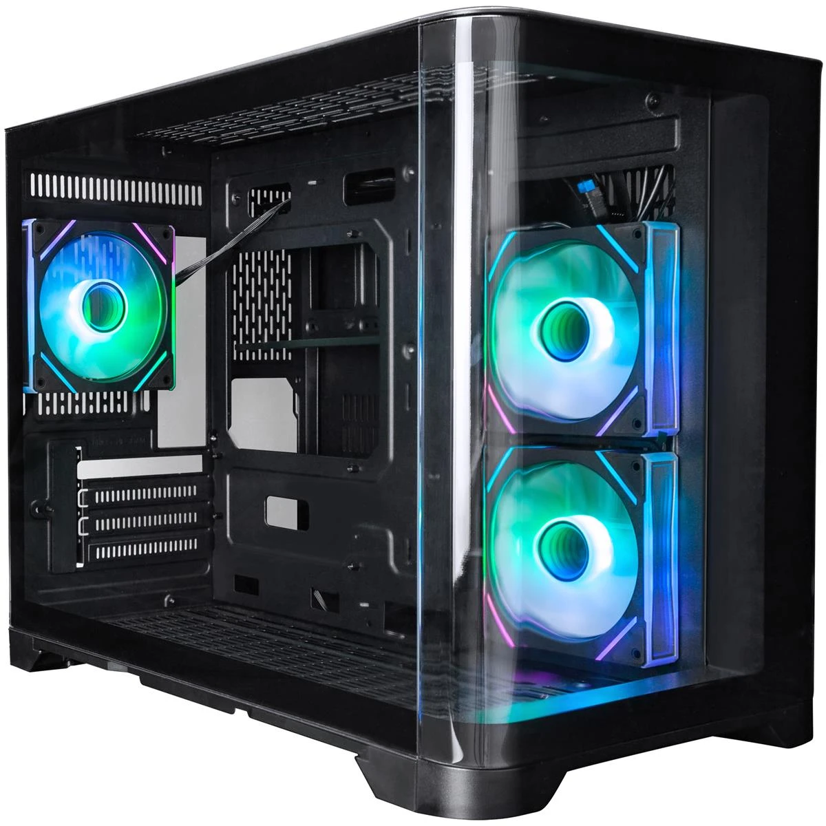 Корпус 1stPlayer UV6-BK-2FC7R-1FC7 Black без БЖ Корпуси image 1