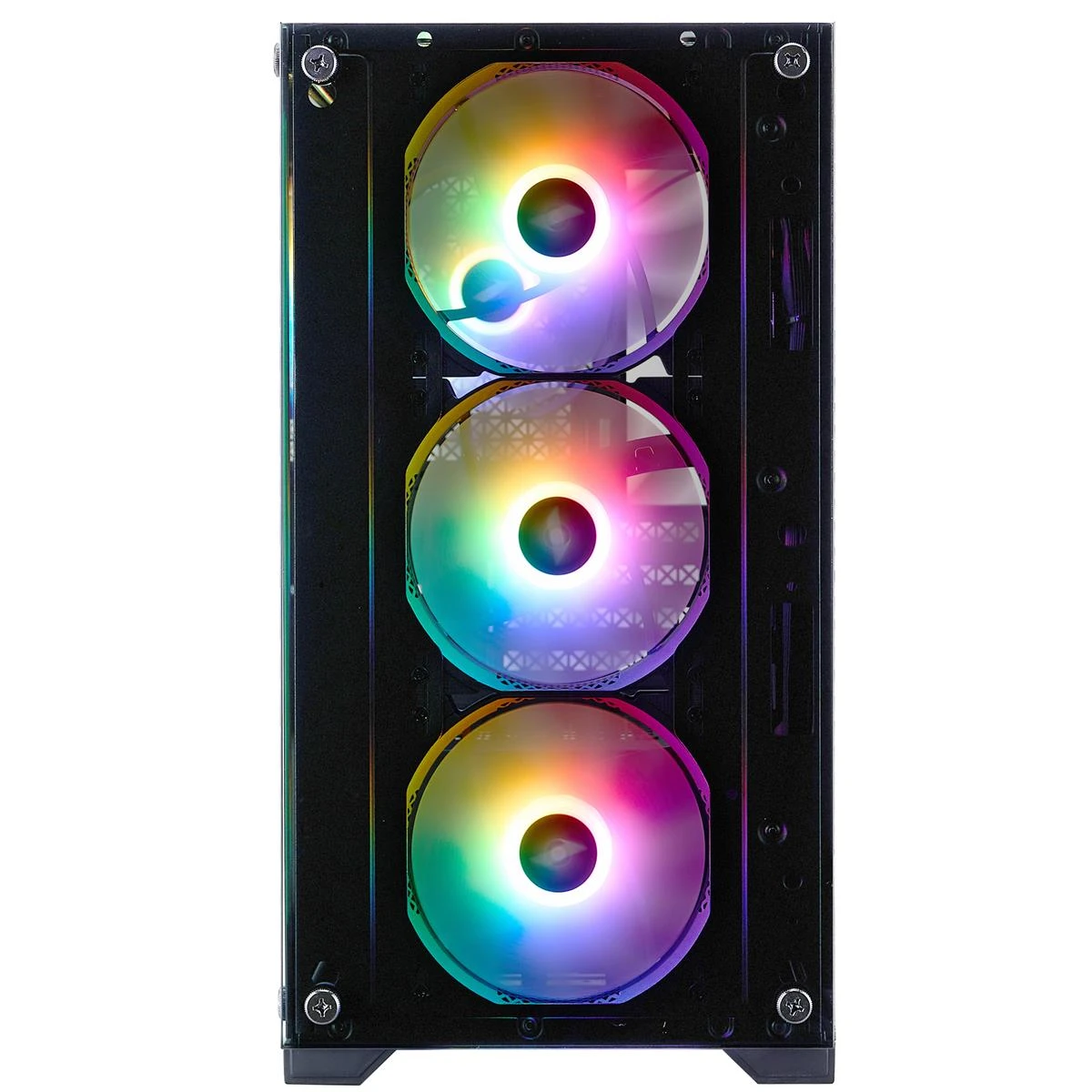Корпус 1stPlayer X2-M-BK-4F7 Black без БЖ Корпуси image 3