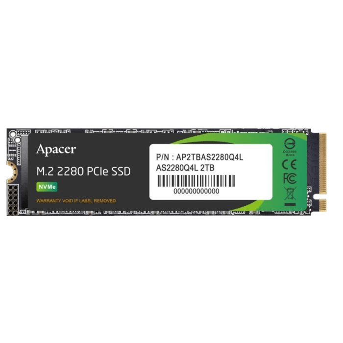 M.2 NVMe 2TB Apacer (AP2TBAS2280Q4L-1) Накопичувачі image 1