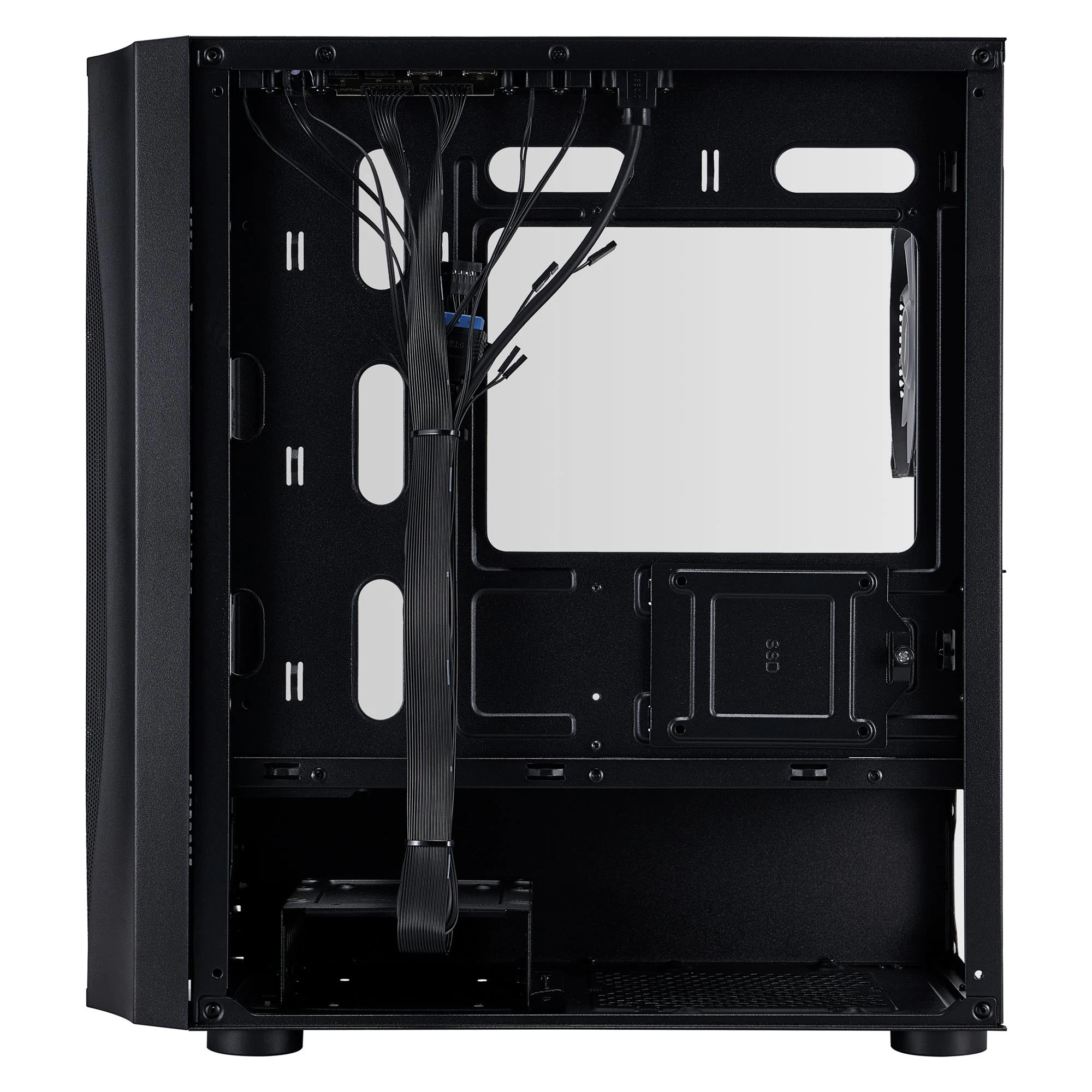 Корпус 1stPlayer X3-M-BK-4F1 Black без БЖ Корпуси image 2