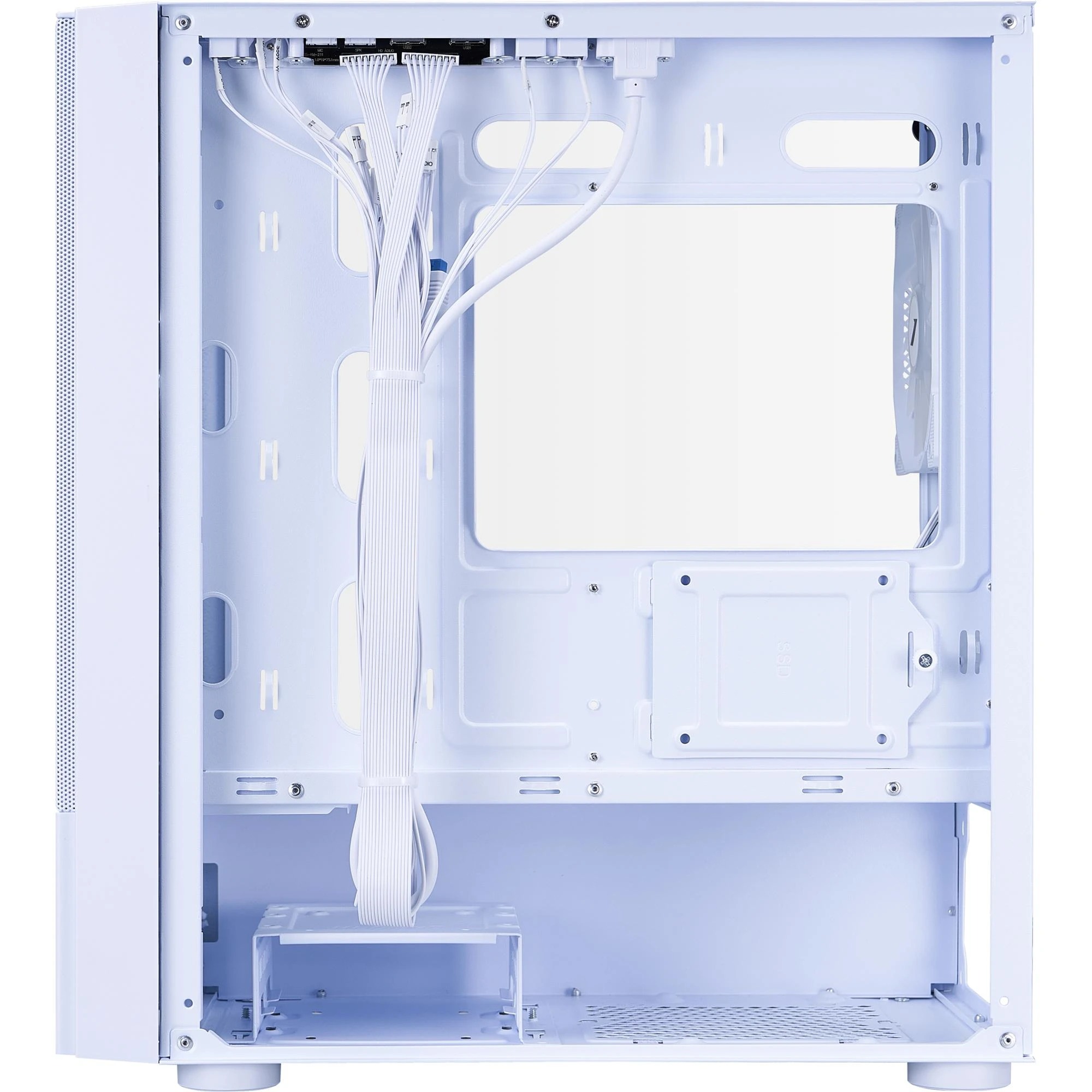 Корпус 1stPlayer X4-M-WH-2F1P-W-1F1-W White Корпуси image 2