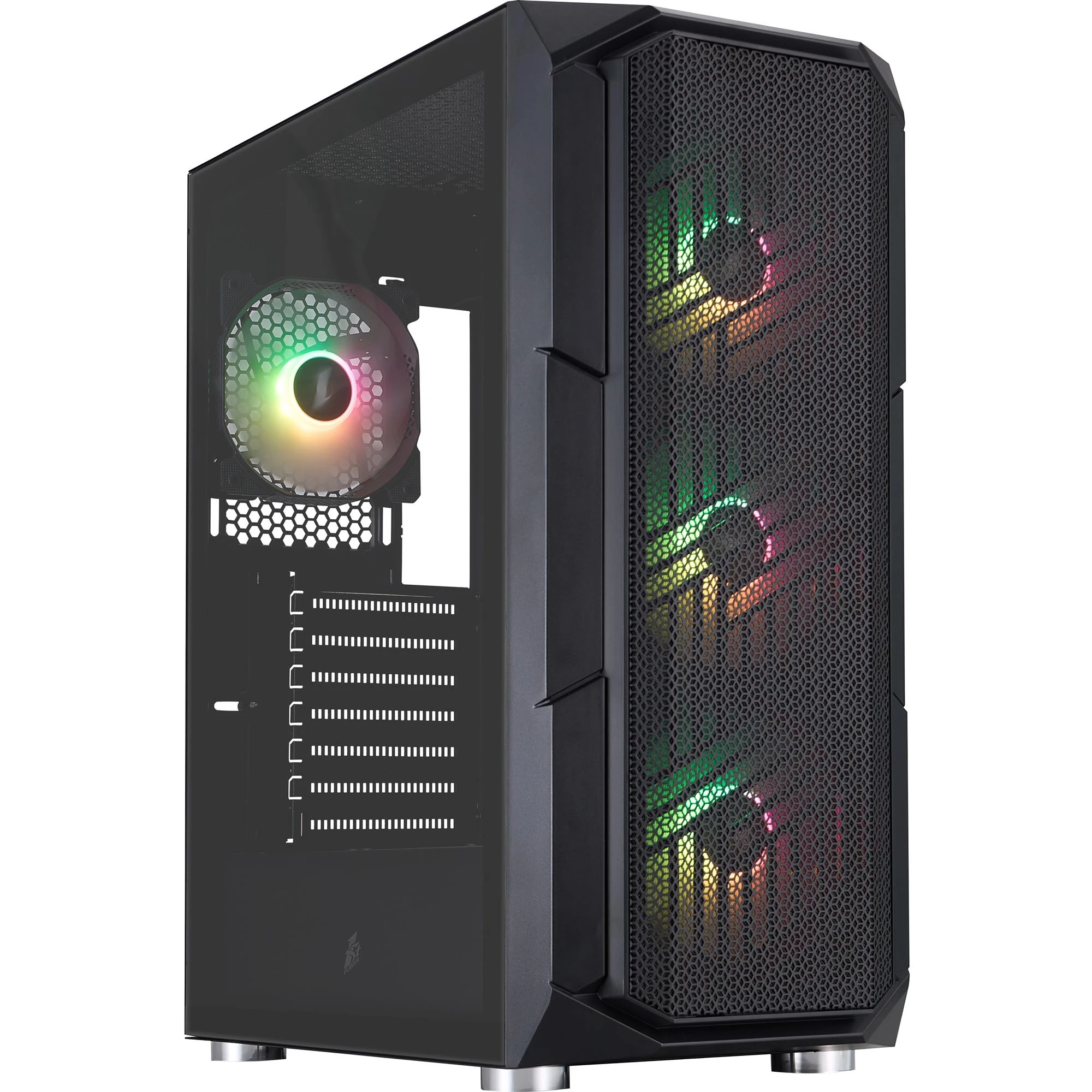 Корпус 1stPlayer XF-BK-4F7 Black без БЖ Корпуси image 4
