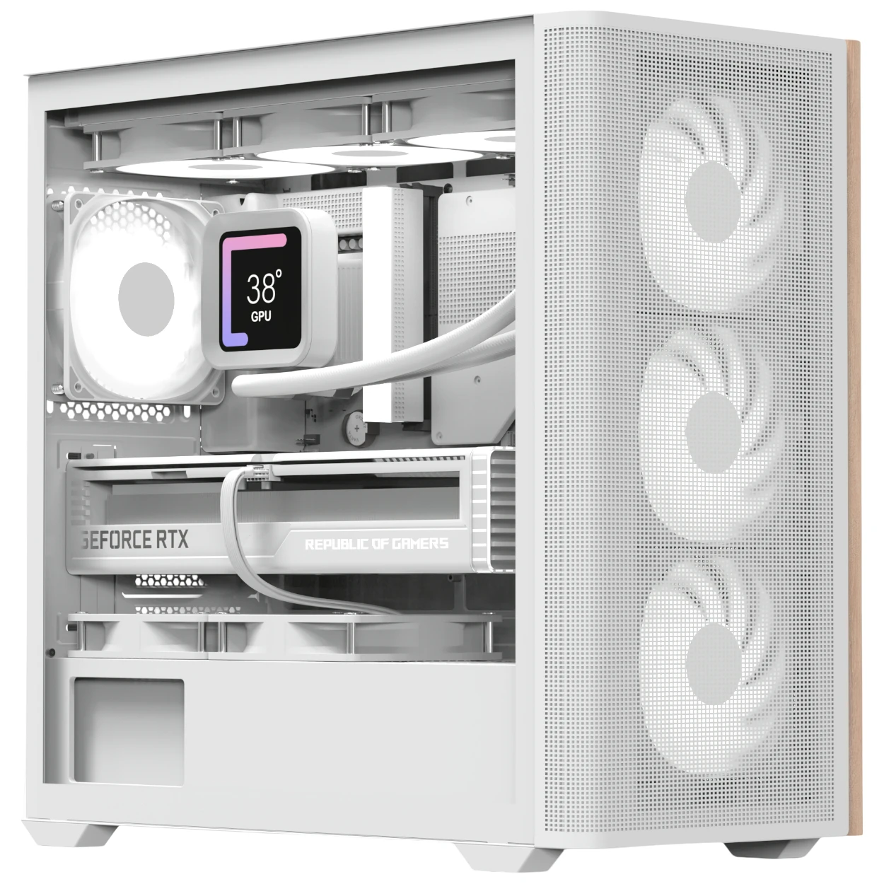 Корпус AeroCool D301A-G-WT-v2 White (ACCS-DS03043.21) Корпуси image 1