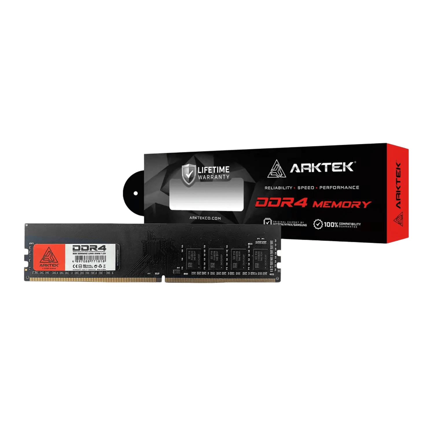 DDR4 8Gb 3200MHz ARKTEK Оперативна пам'ять image 1