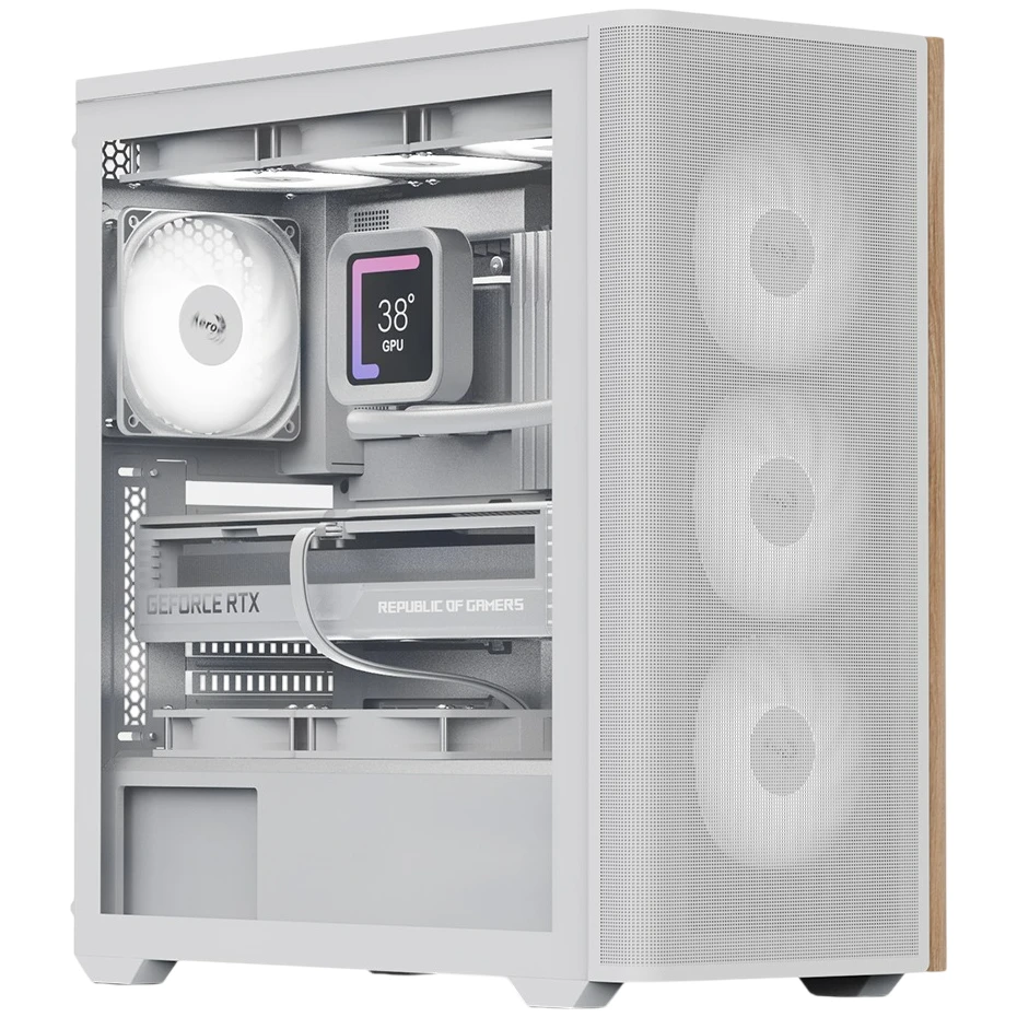Корпус AeroCool D501A-G-WT-v2 (ACCM-DS01043.21) White без БЖ Корпуси image 1