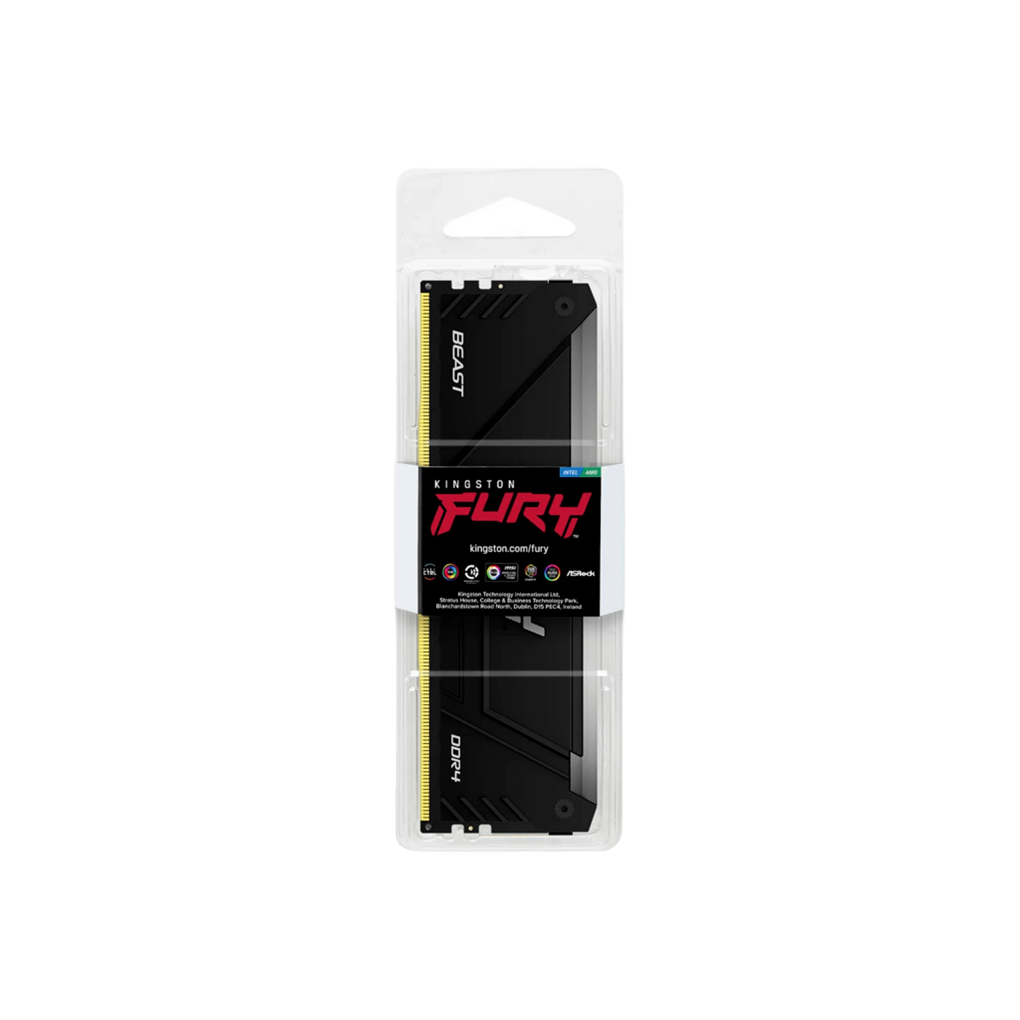 DDR4 16Gb (2x8) 3733MHz Kingston Fury Beast Black RGB (HX437C19FB3AK2/16) Оперативна пам'ять image 2