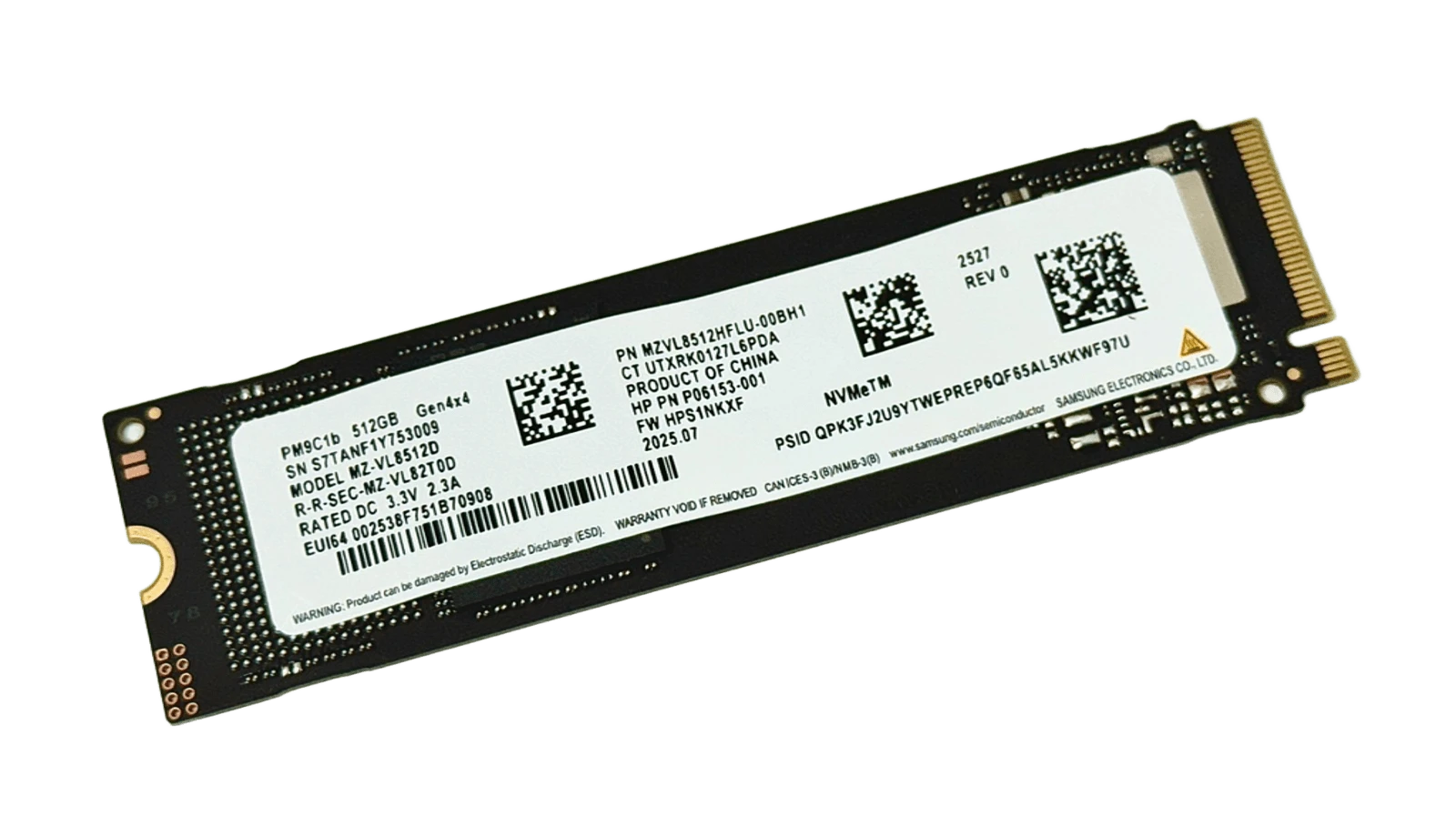 M.2 NVMe 512GB Samsung PM9C1b (MZ-VL8512D) Накопичувачі image 1