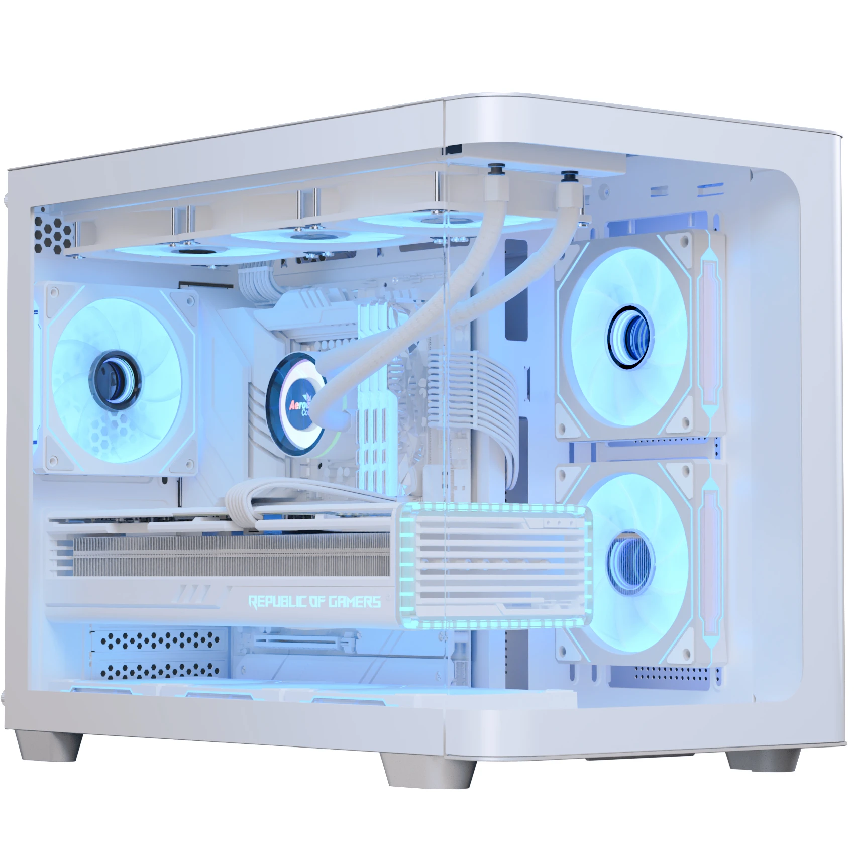 Корпус AeroCool P300C-G-WT-v1 White (ACCS-PN02033.21) Корпуси image 1