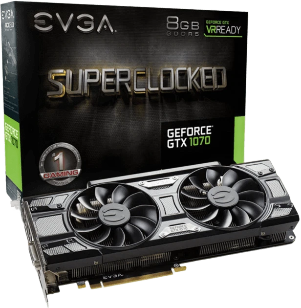 EVGA GTX 1070SC2 GAMING (08G-P4-6573-KR) Відеокарти image 1