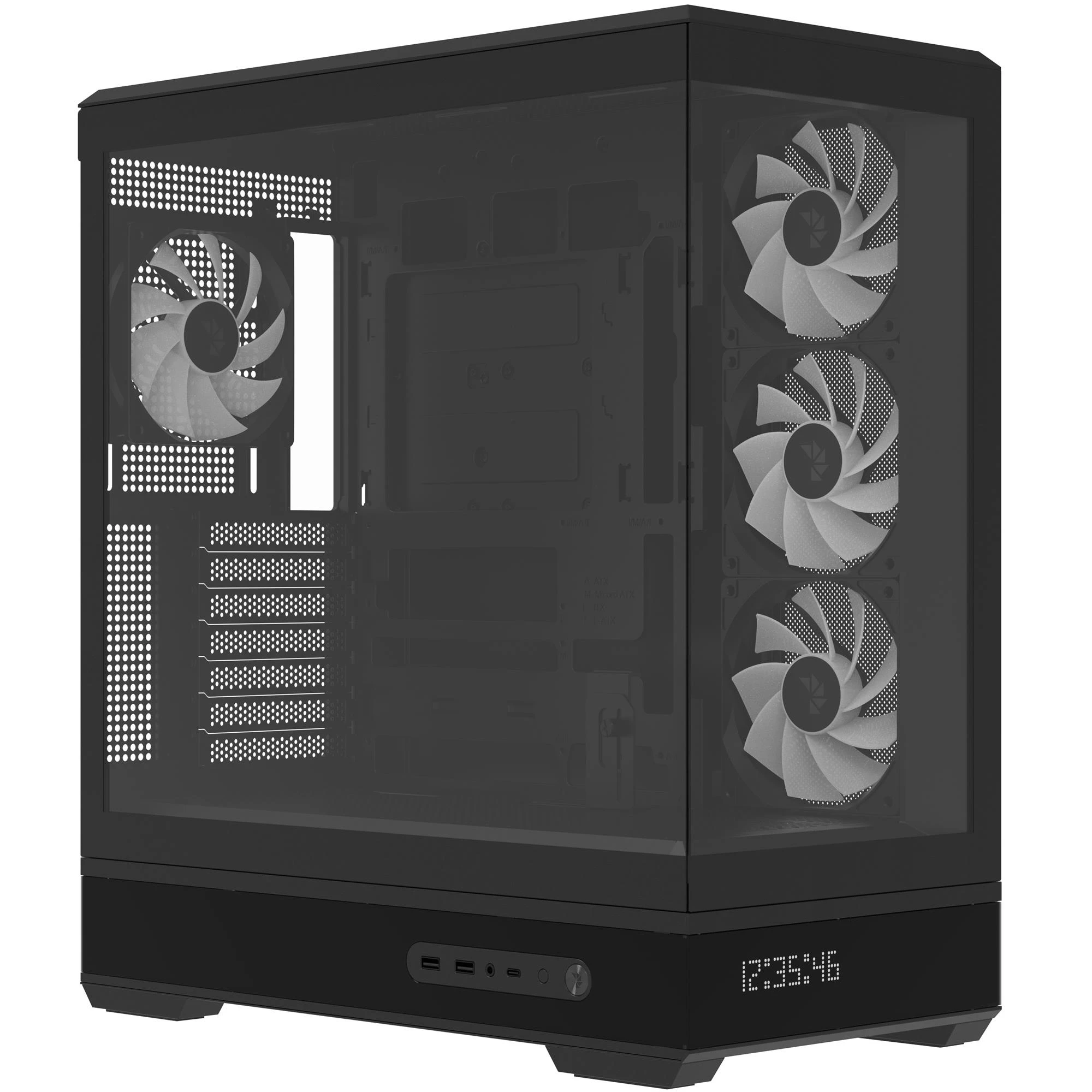 Корпус AeroCool P500B Digi-BK-v1 Black (ACCM-PN09143.11) Корпуси image 1