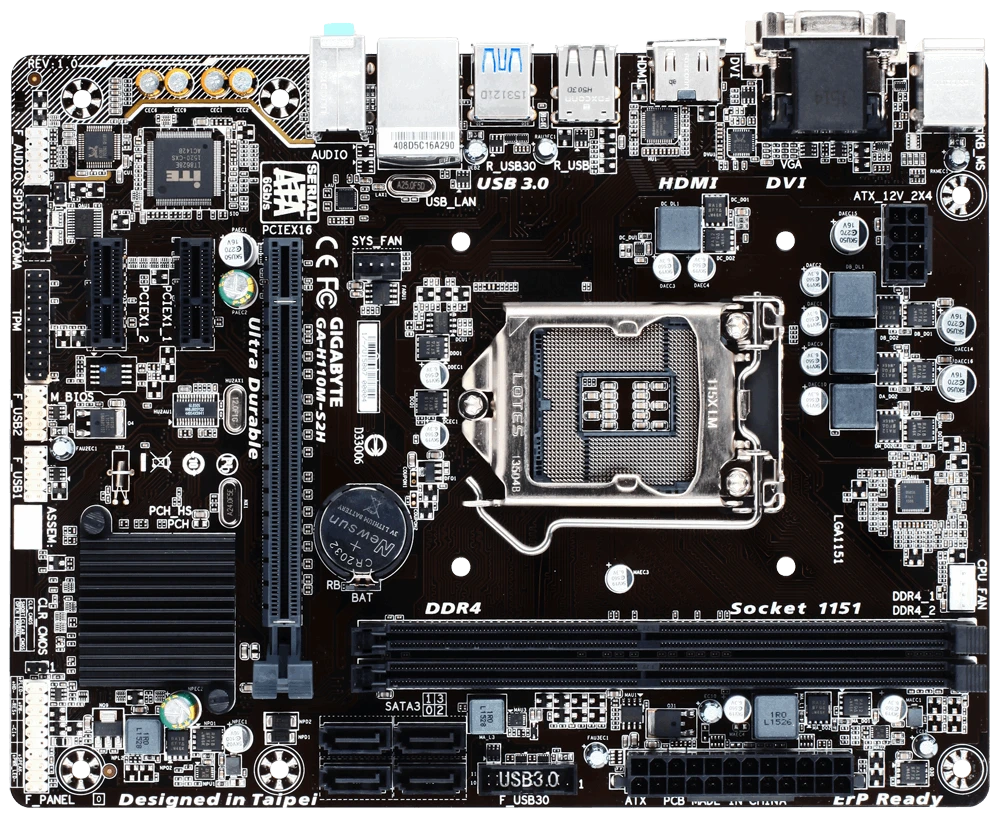 GIGABYTE GA-H110M-S2H Материнські плати image 4