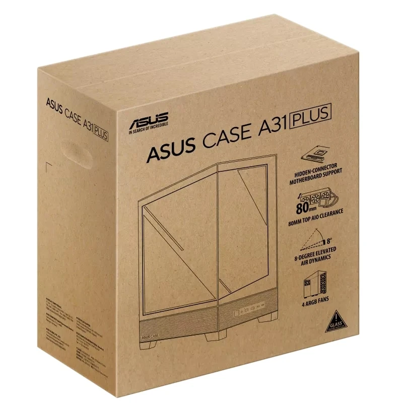 Корпус ASUS A31 PLUS TG ARGB BLACK (90DC00R0-B19000) Корпуси image 2