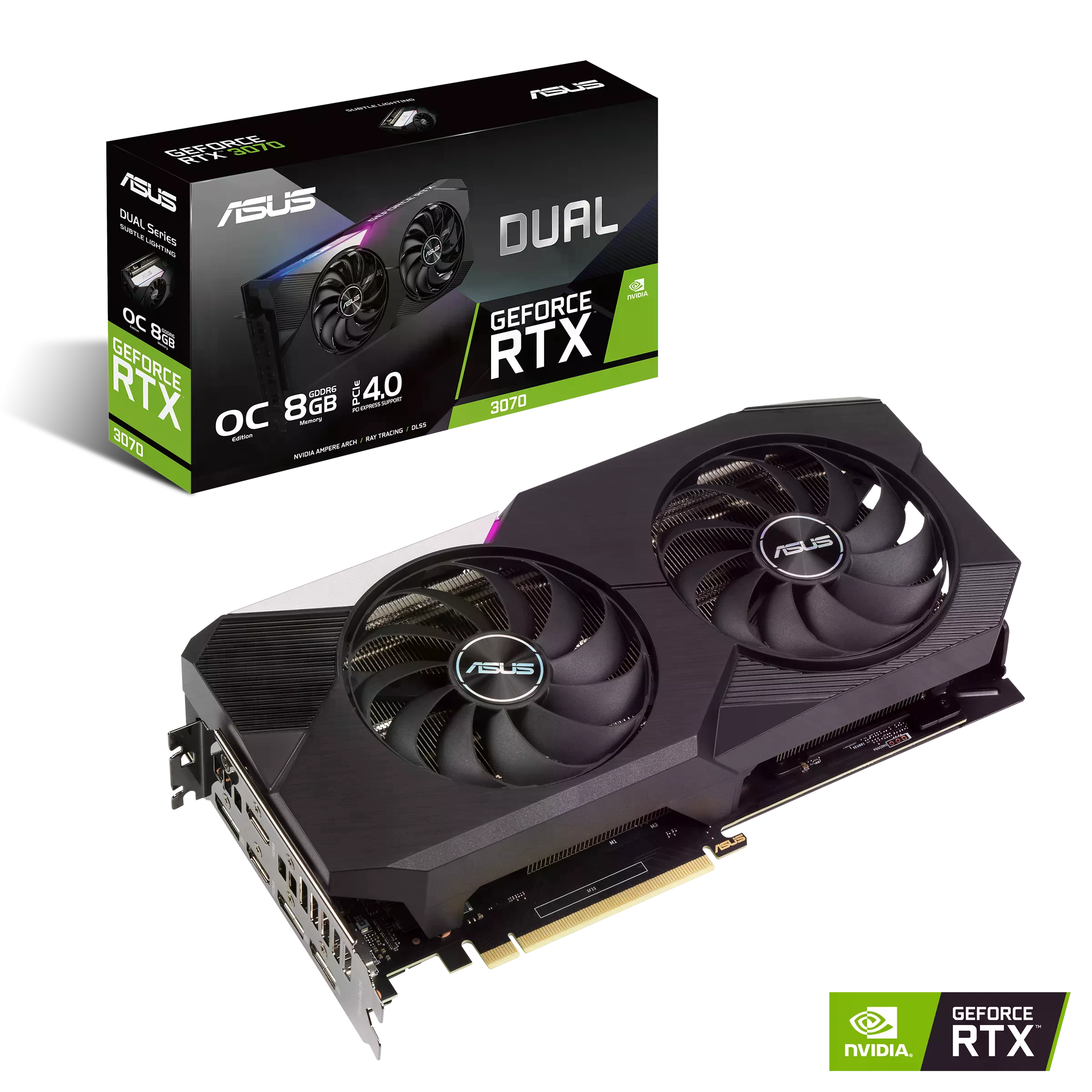 Asus RTX 3070 8Gb Dual SI (DUAL-RTX3070-8G-SI) Відеокарти image 1