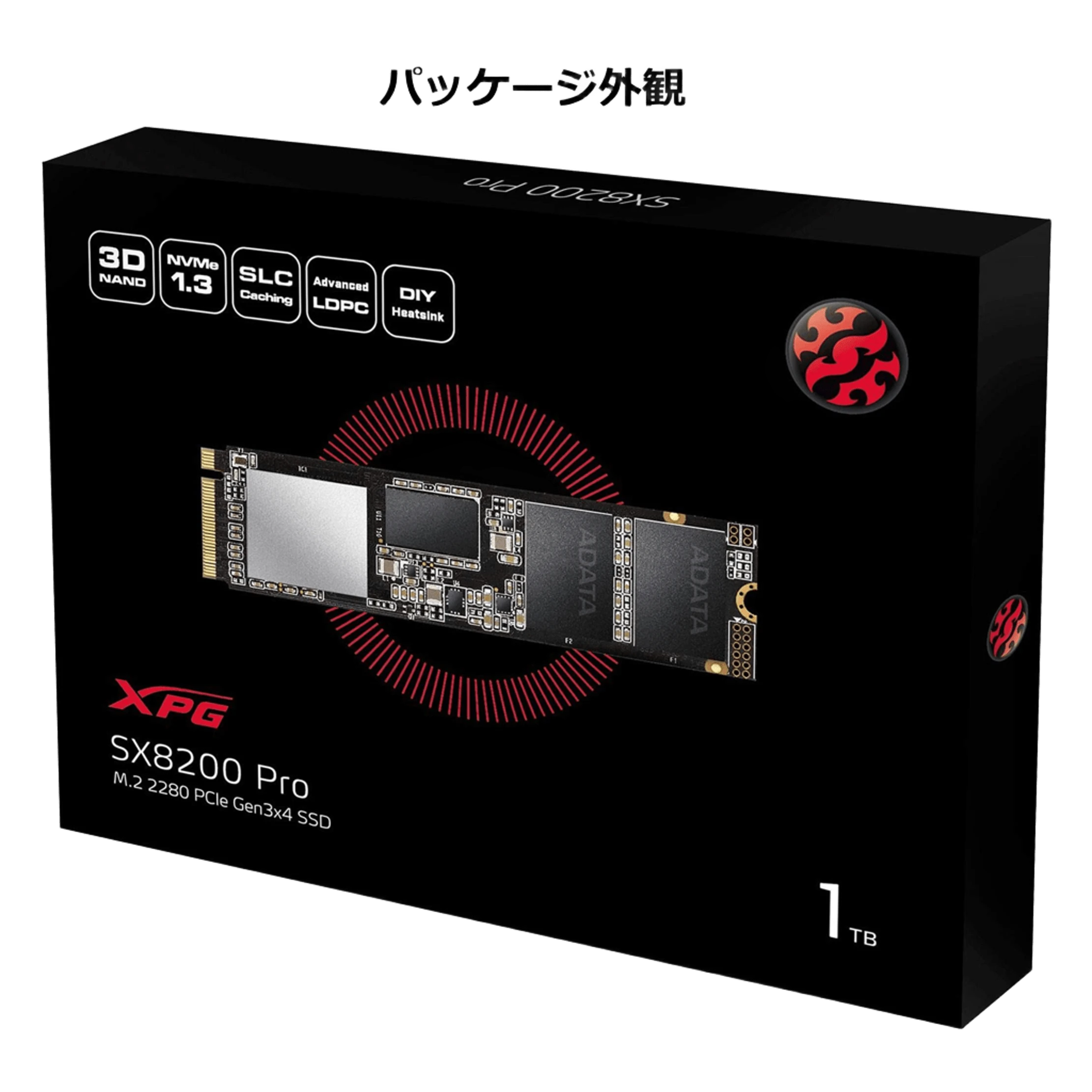 M.2 NVMe 1TB ADATA XPG SX8200 Pro (2K522LA1BALA) Накопичувачі image 1