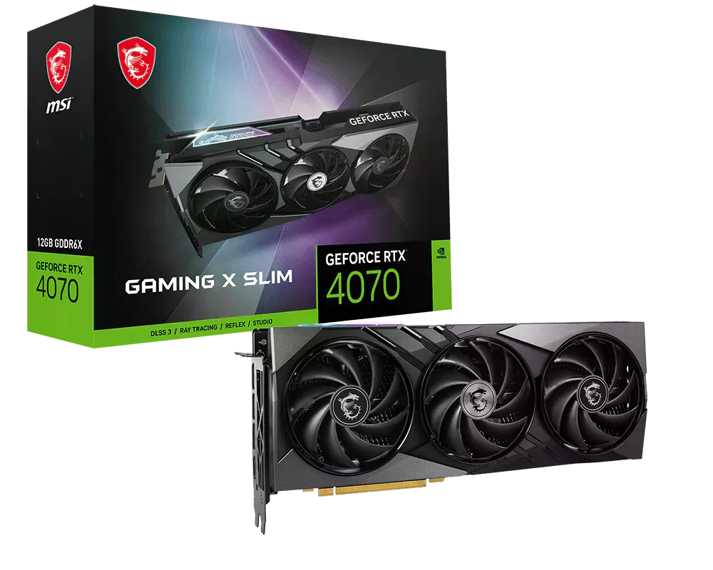 MSI RTX 4070 12Gb GAMING X SLIM Відеокарти image 1