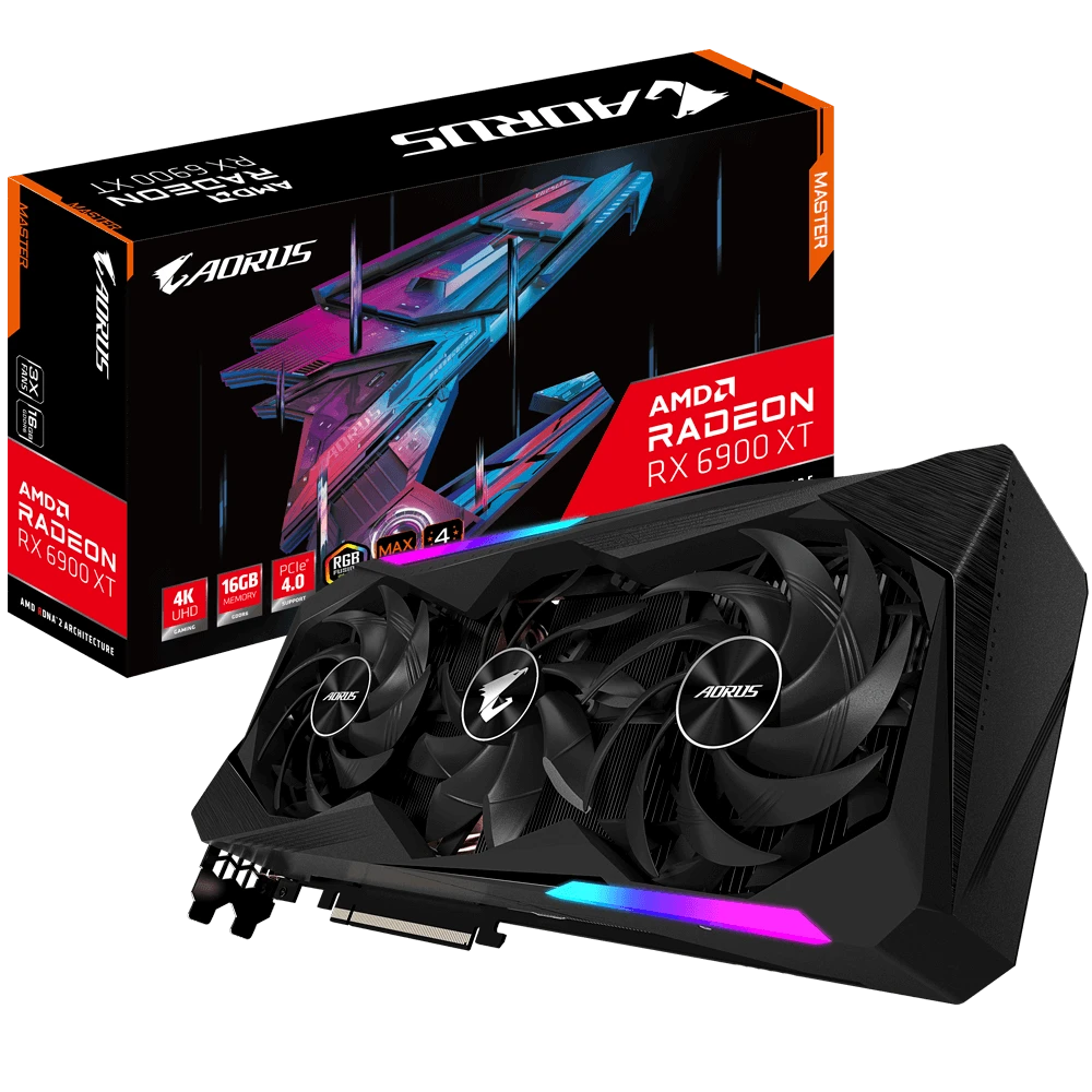 AMD Radeon Gigabyte RX 6900 XT 16Gb Aorus (GV-R69XTAORUS M-16GD) Відеокарти image 1