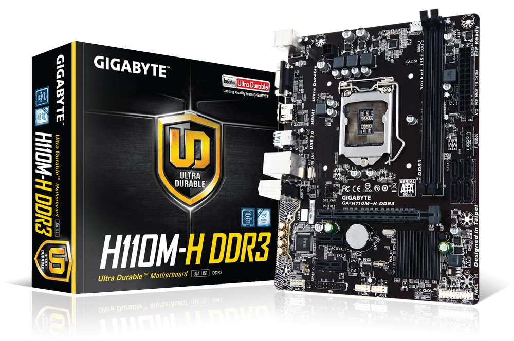 GIGABYTE GA-H110M-H DDR3 Материнські плати image 1