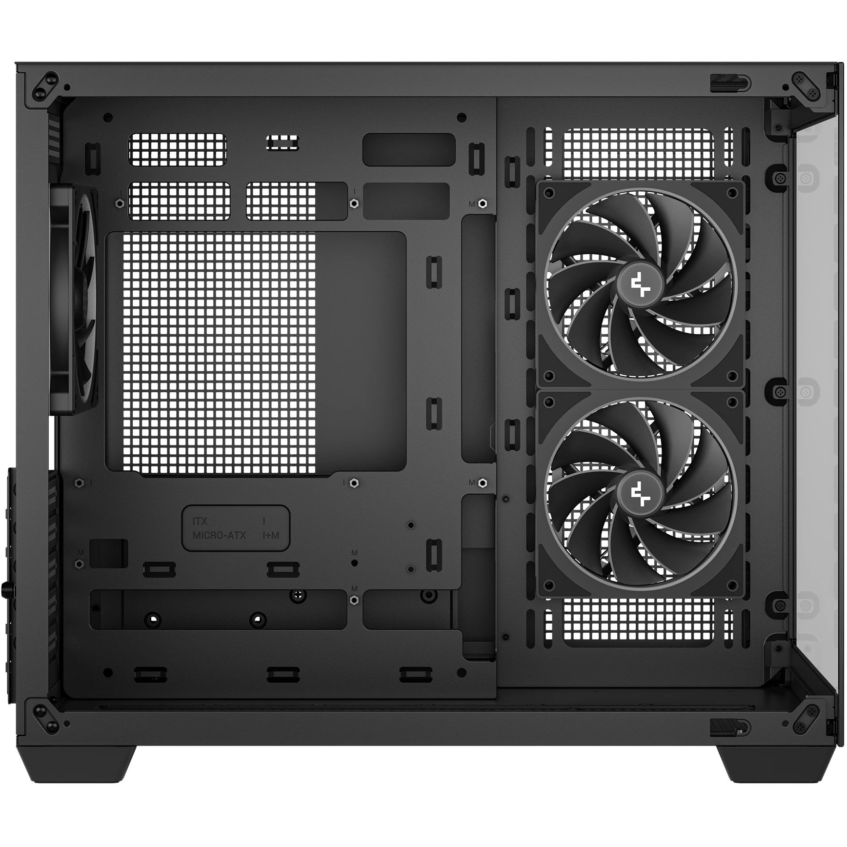 Корпус DeepCool CG330 3F Black (R-CG330-BKNGM3-G) без БЖ Корпуси image 4