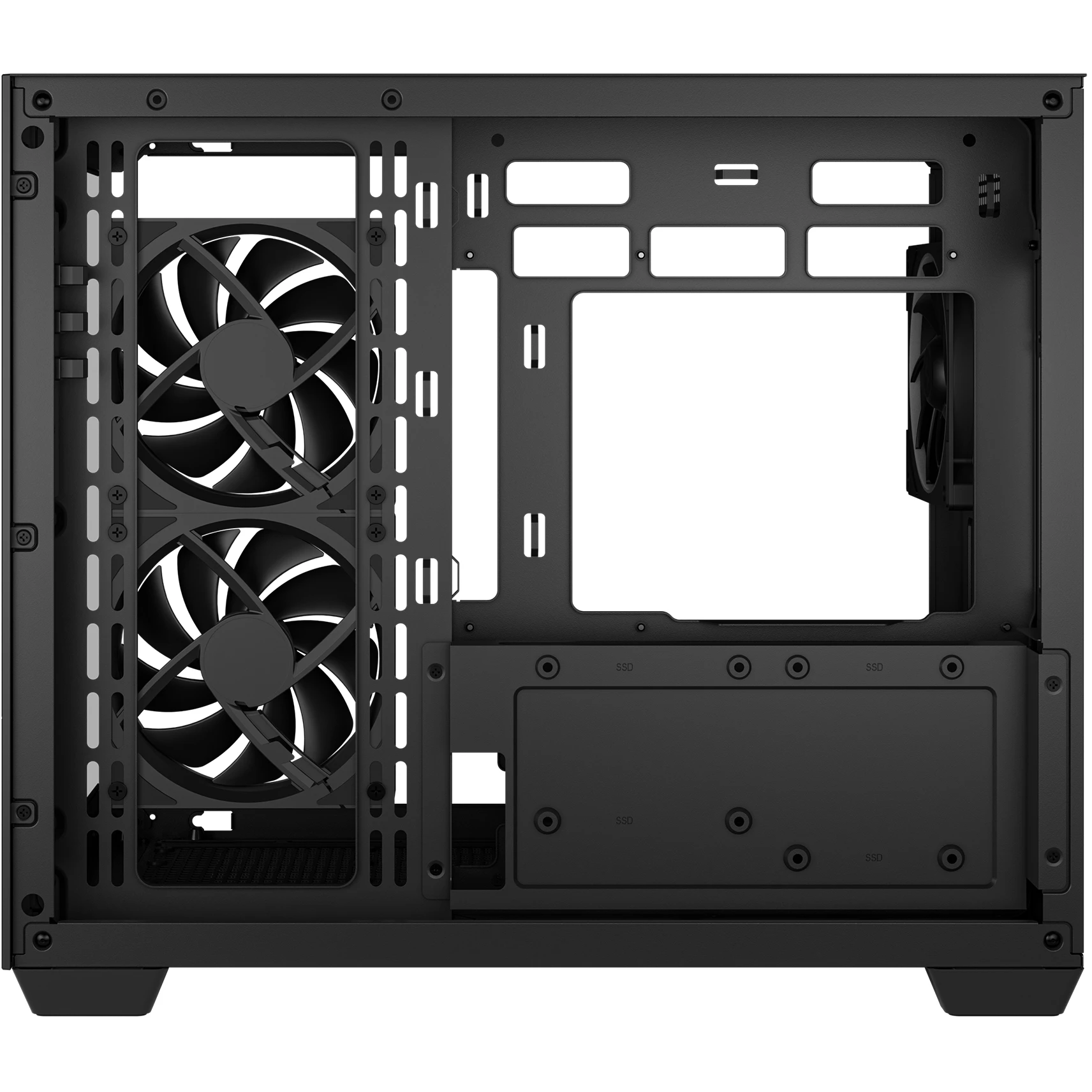 Корпус DeepCool CG330 3F Black (R-CG330-BKNGM3-G) без БЖ Корпуси image 2