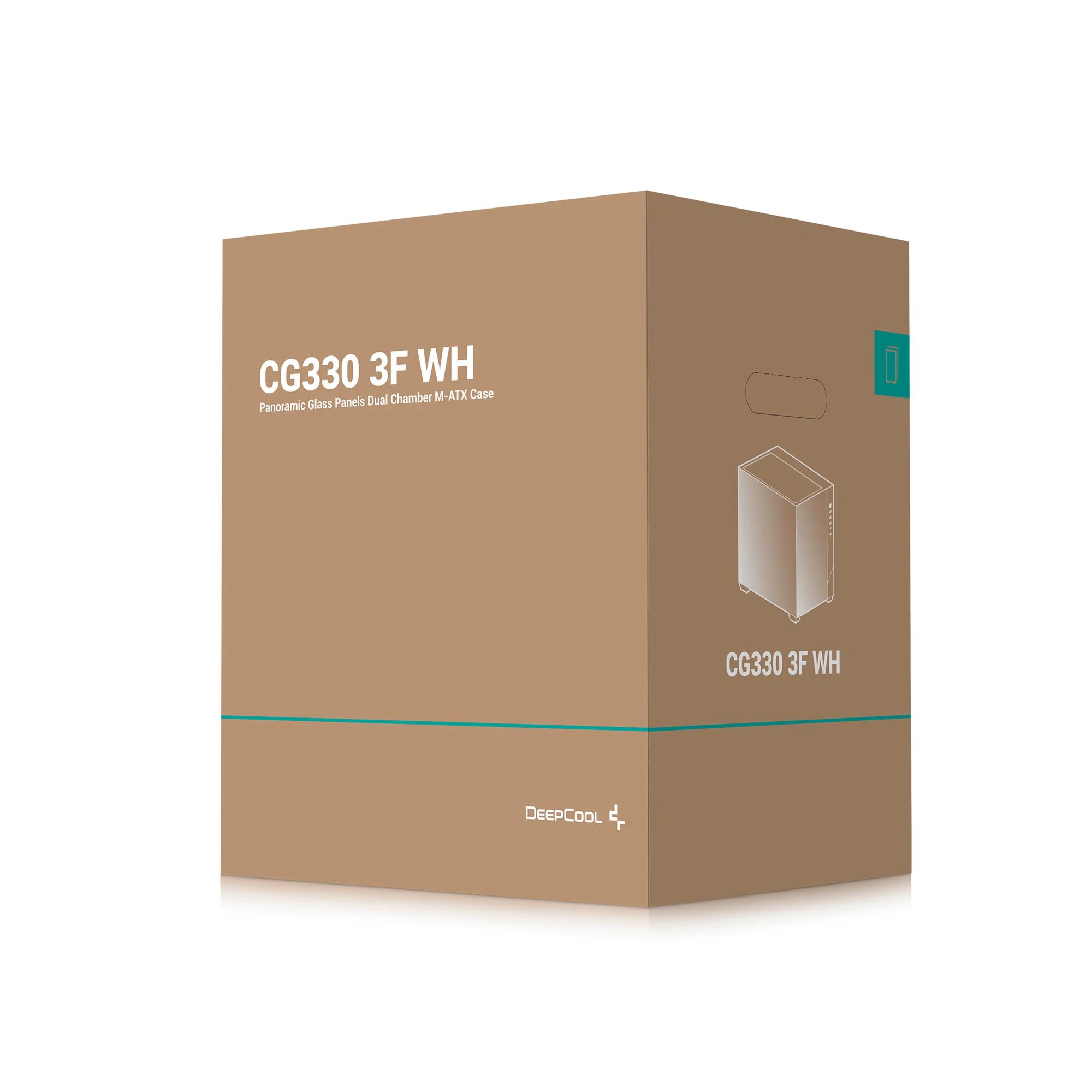 Корпус DeepCool CG330 3F White (R-CG330-WHNGM3-G) без БЖ Корпуси image 4