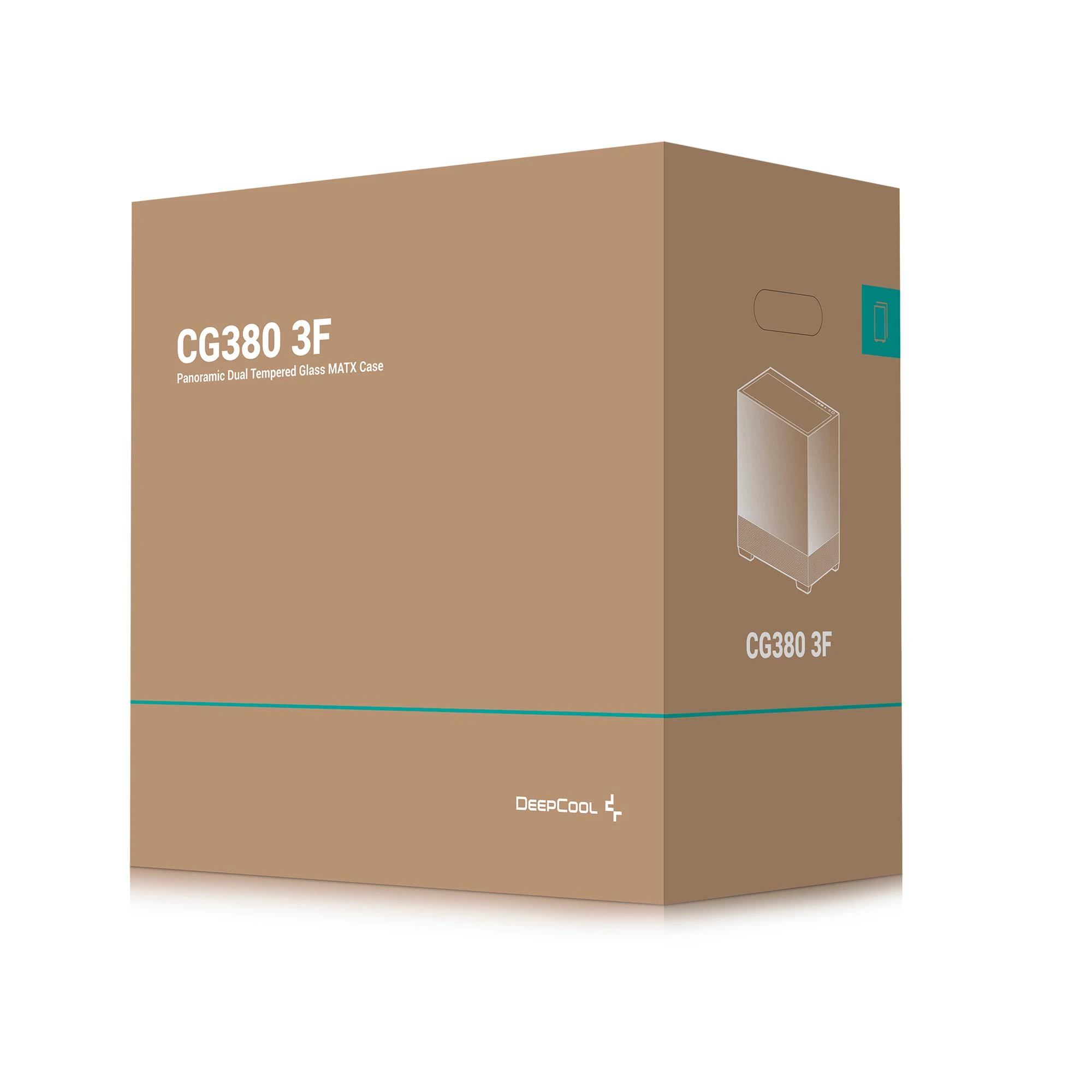 Корпус DeepCool CG380 3F Black (R-CG380-BKAGM3-G) без БЖ Корпуси image 4