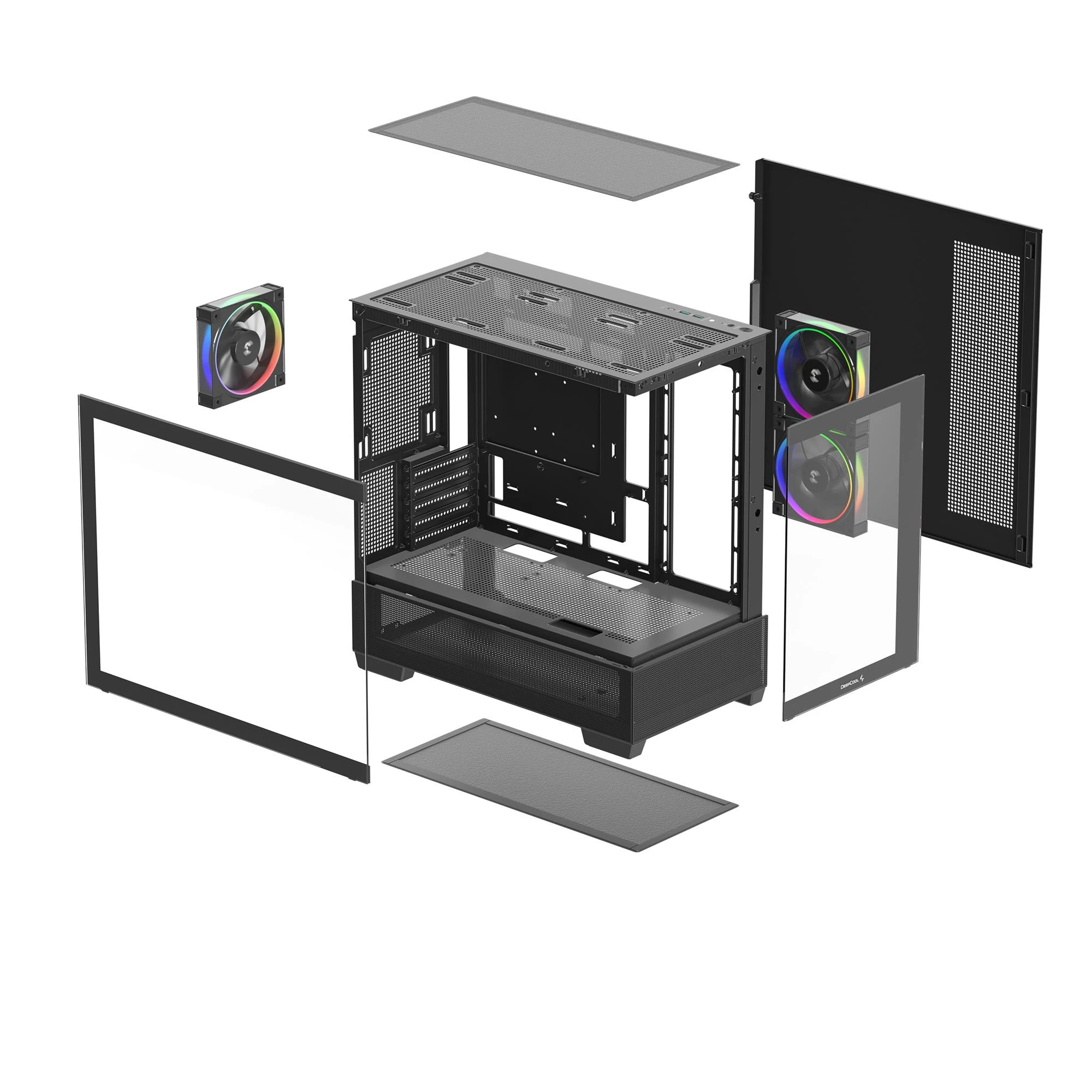 Корпус DeepCool CG380 3F Black (R-CG380-BKAGM3-G) без БЖ Корпуси image 3