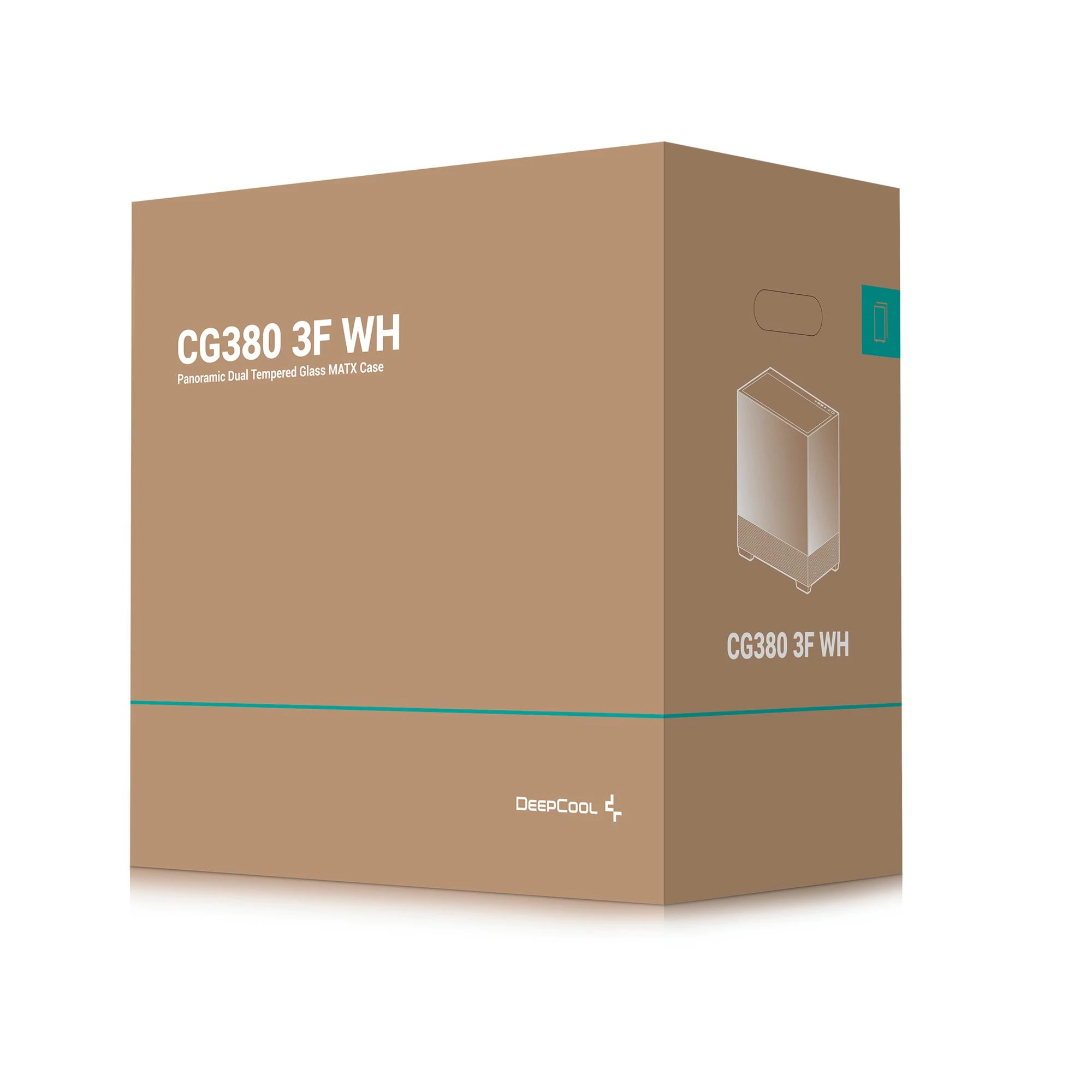 Корпус DeepCool CG380 3F White (R-CG380-WHAGM3-G) без БЖ Корпуси image 1
