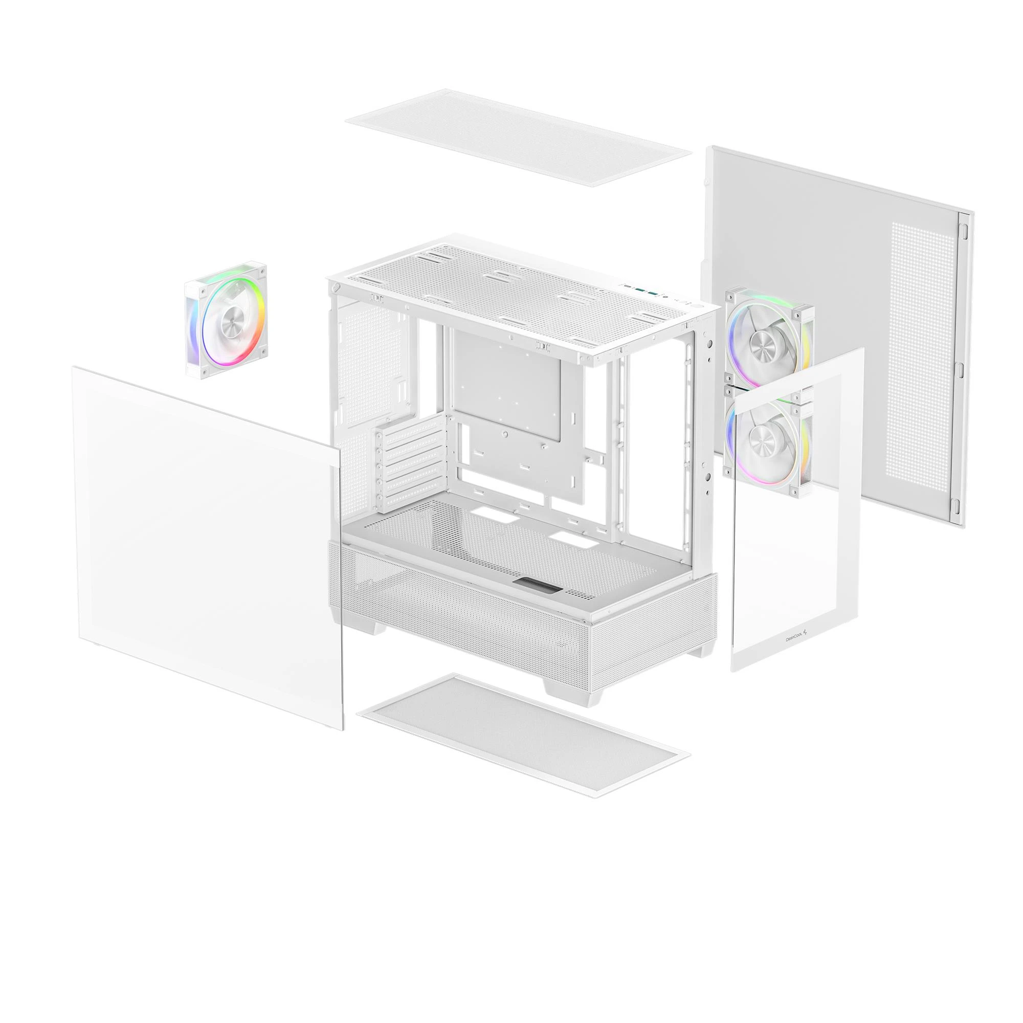 Корпус DeepCool CG380 3F White (R-CG380-WHAGM3-G) без БЖ Корпуси image 3