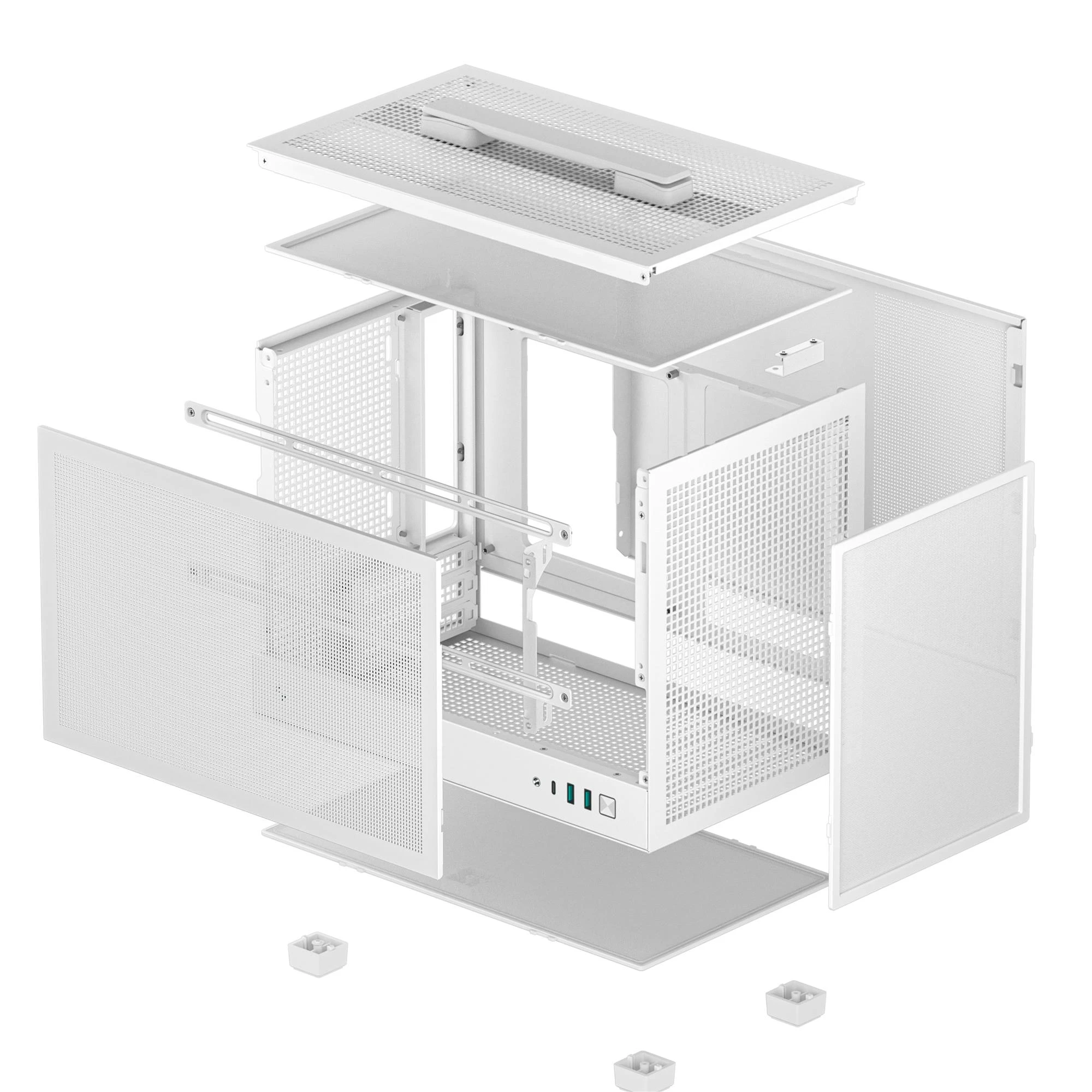 Корпус DeepCool CH160 Mesh White (R-CH160-WHNMI0-G-1) без БЖ Корпуси image 2