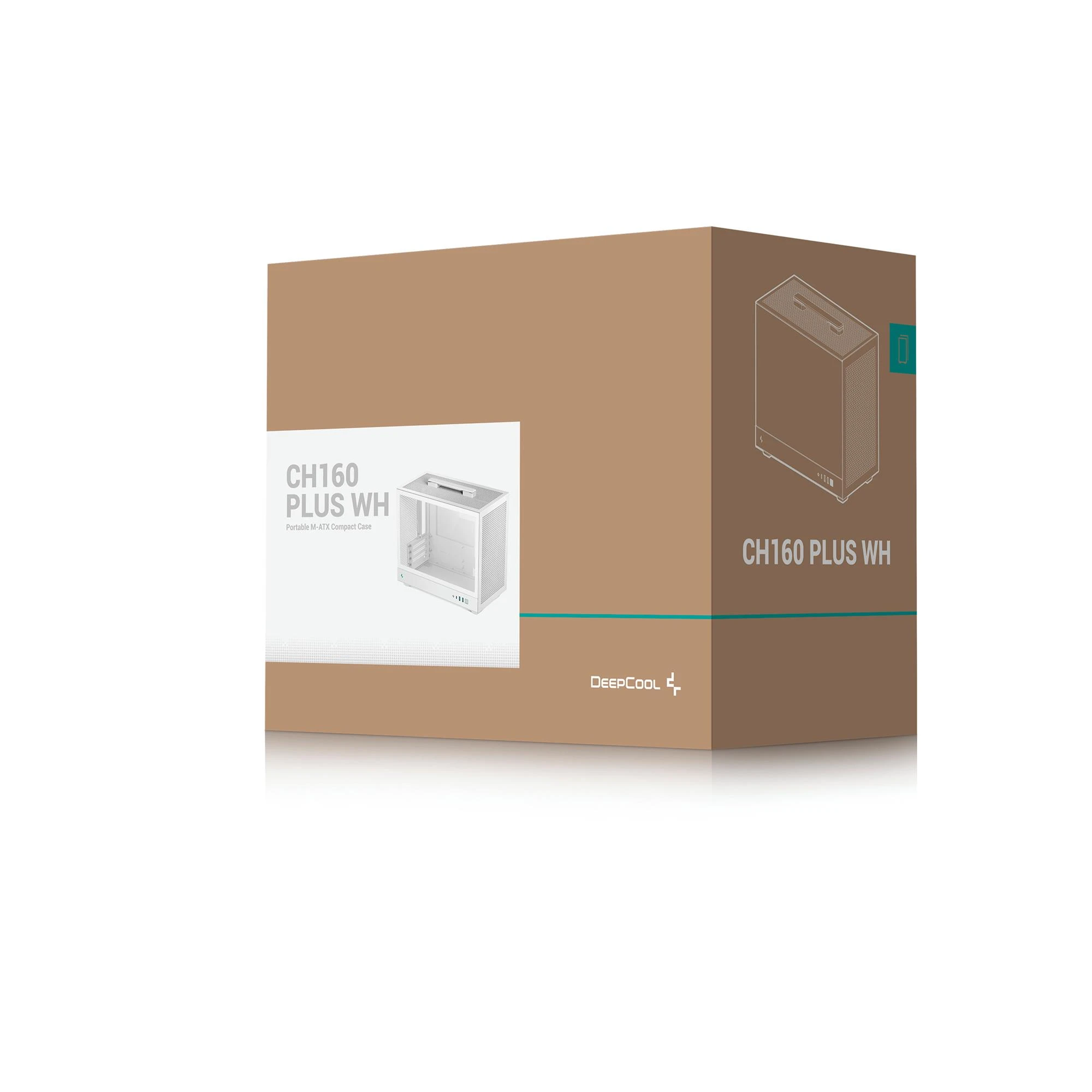 Корпус DeepCool CH160 Plus White (R-CH160-WHNGM0-G) без БЖ Корпуси image 4
