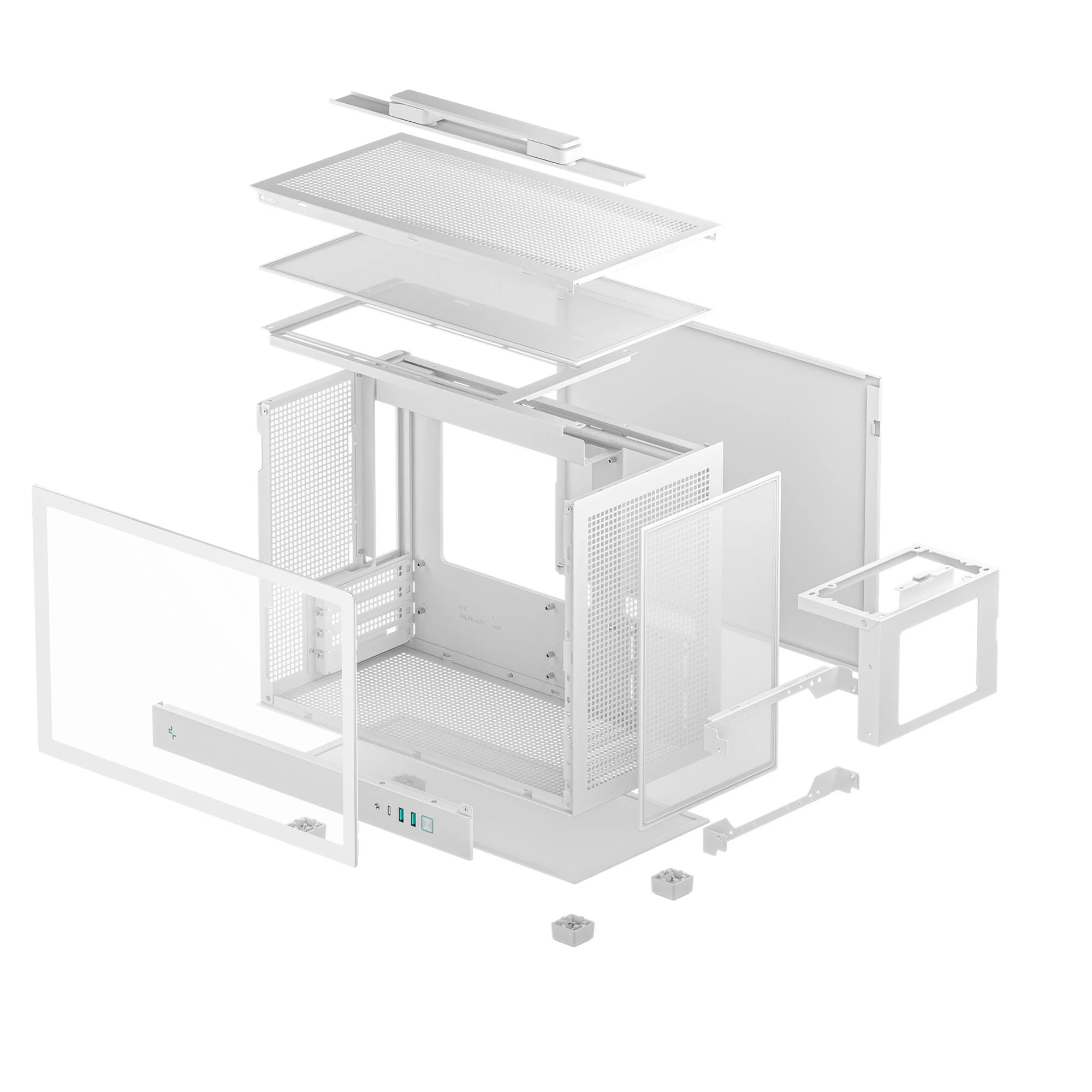 Корпус DeepCool CH160 Plus White (R-CH160-WHNGM0-G) без БЖ Корпуси image 3