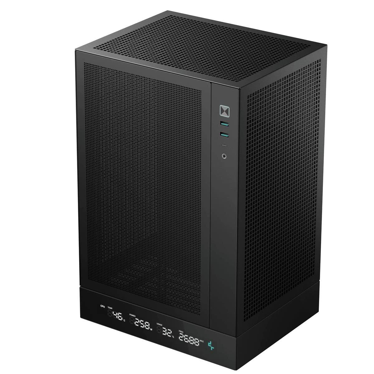 Корпус DeepCool CH170 Digital Black (R-CH170-BKNPI0D-G-1) без БЖ Корпуси image 1