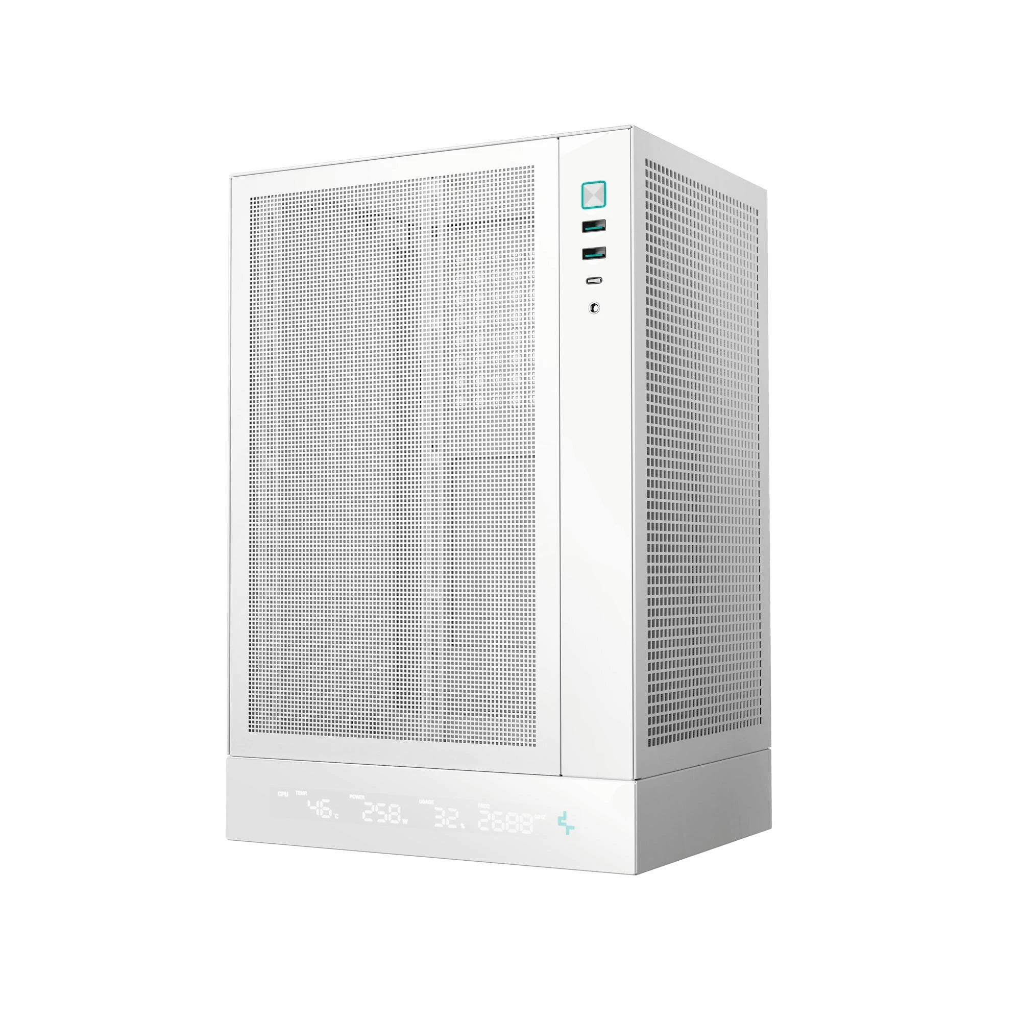 Корпус DeepCool CH170 Digital White (R-CH170-WHNPI0D-G-1) без БЖ Корпуси image 4