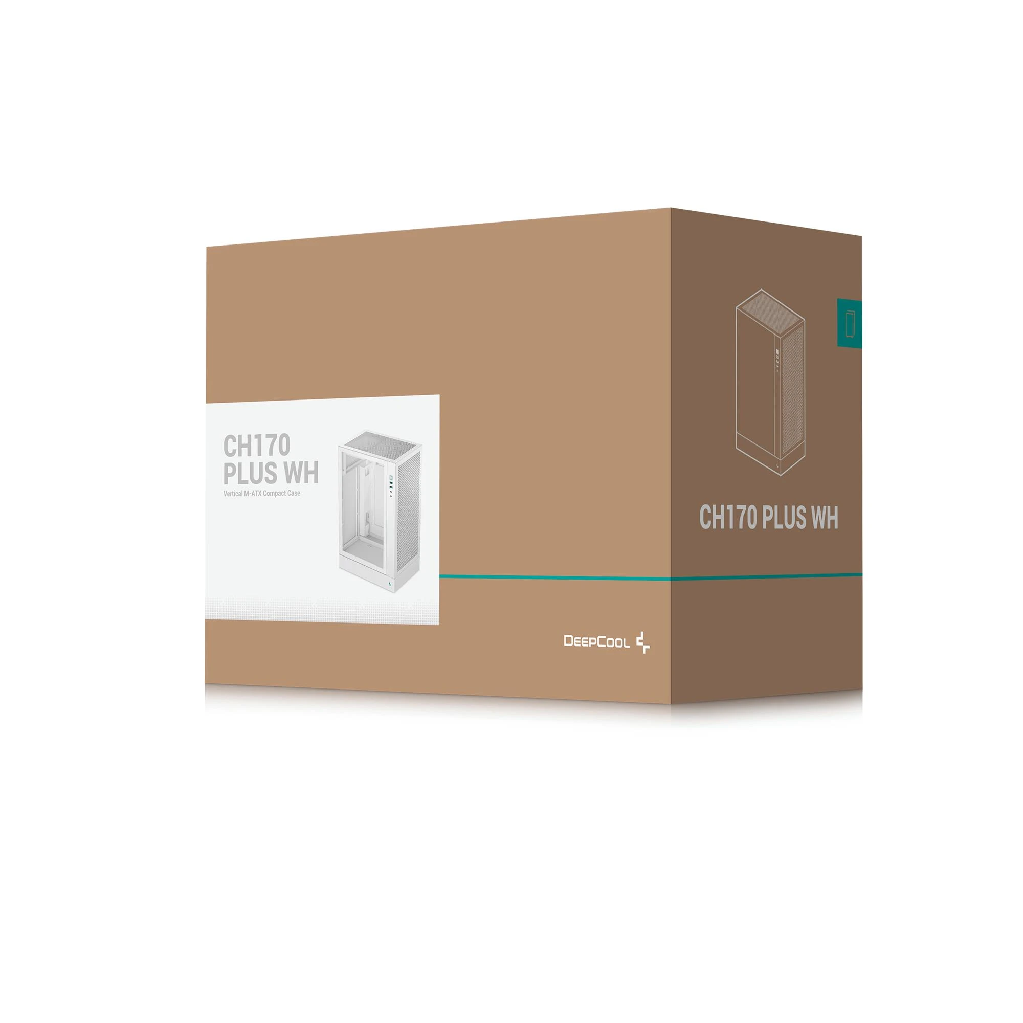 Корпус DeepCool CH170 Plus White (R-CH170-WHNGM0-G) без БЖ Корпуси image 1