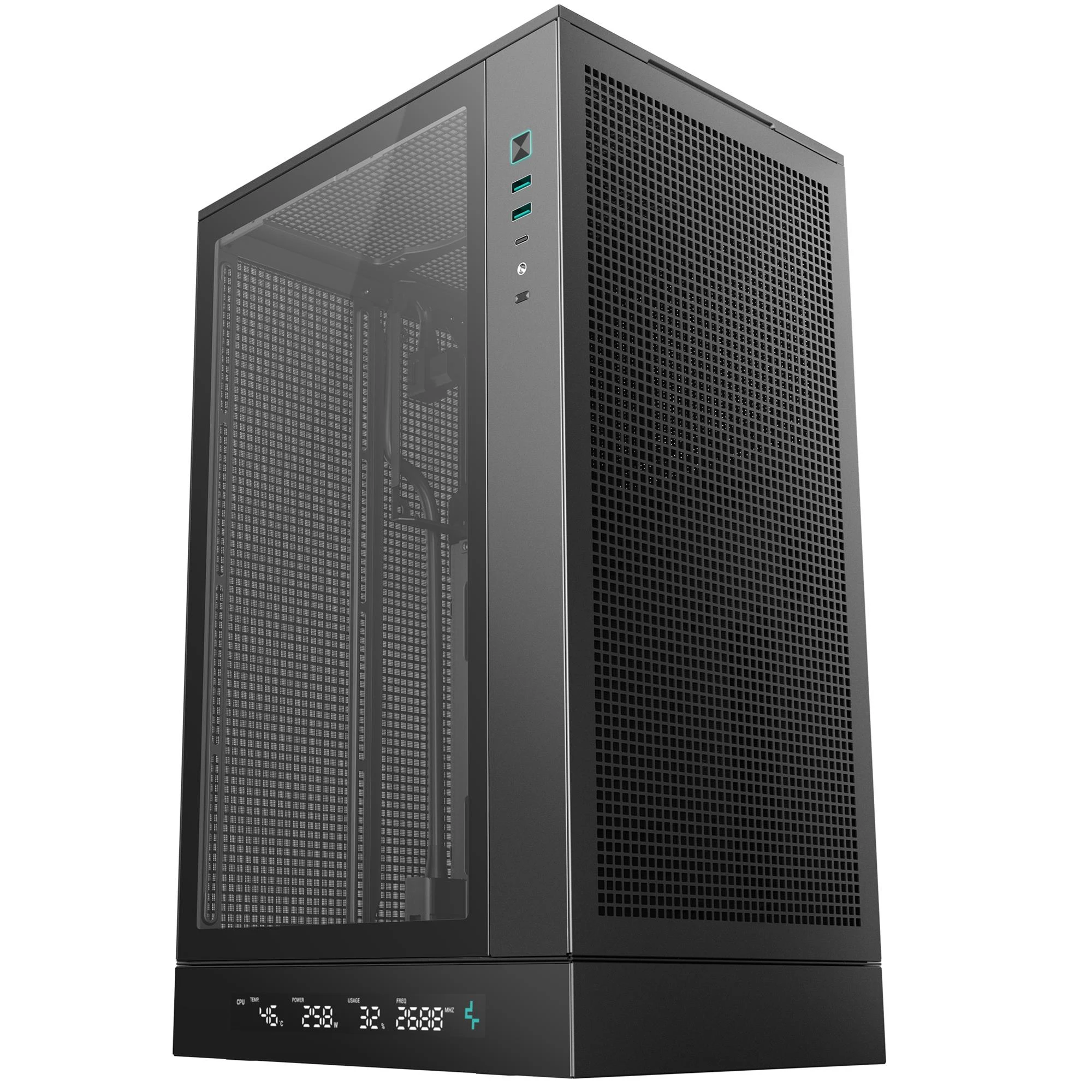 Корпус DeepCool CH270 Digital Black (R-CH270-BKNDM0-G-1) без БЖ Корпуси image 1