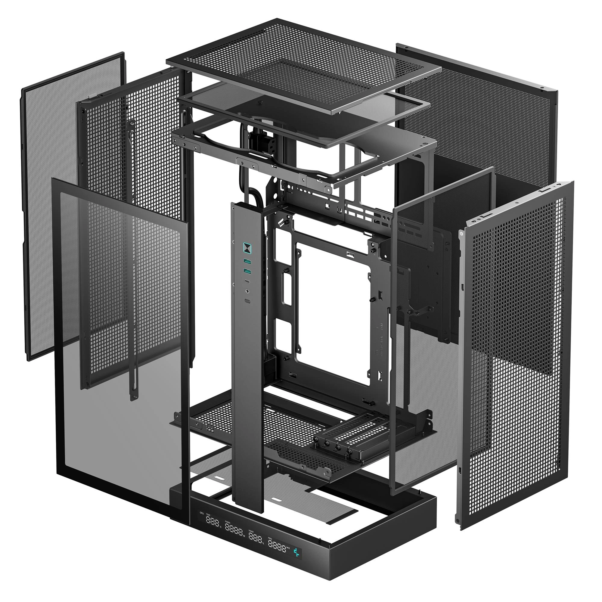 Корпус DeepCool CH270 Digital Black (R-CH270-BKNDM0-G-1) без БЖ Корпуси image 3