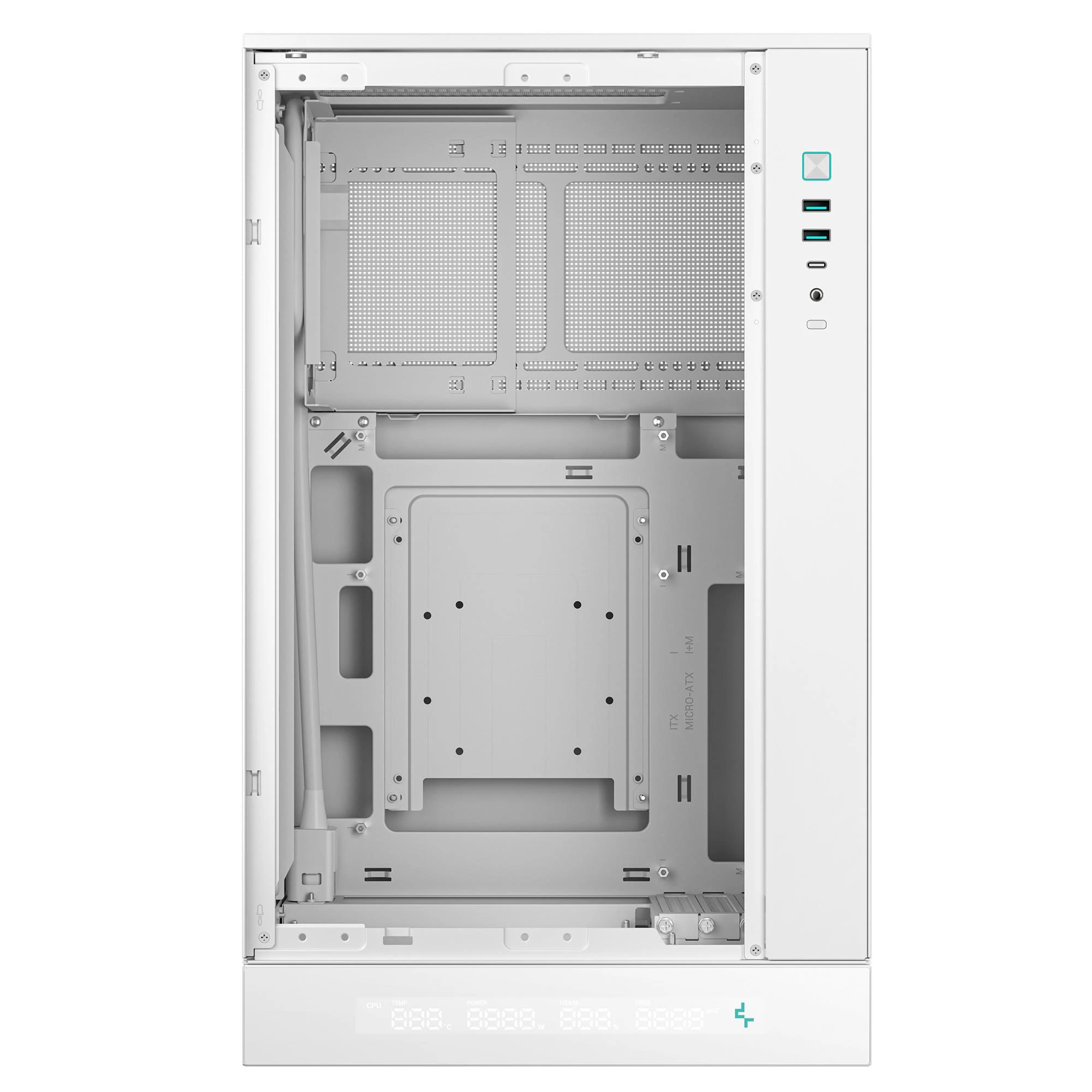 Корпус DeepCool CH270 Digital White (R-CH270-WHNDM0-G-1) без БЖ Корпуси image 3